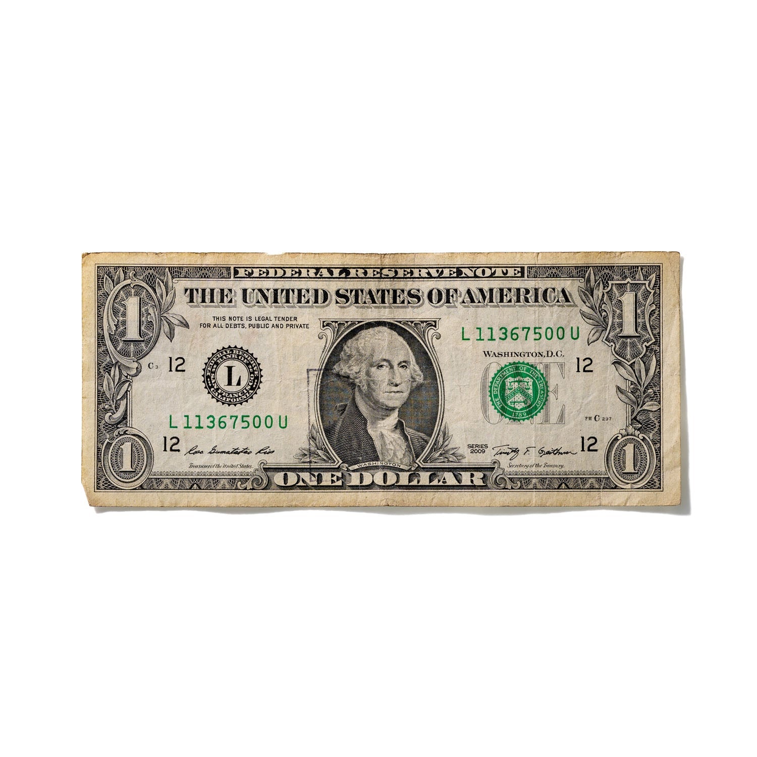 One-Dollar Bill No. 553