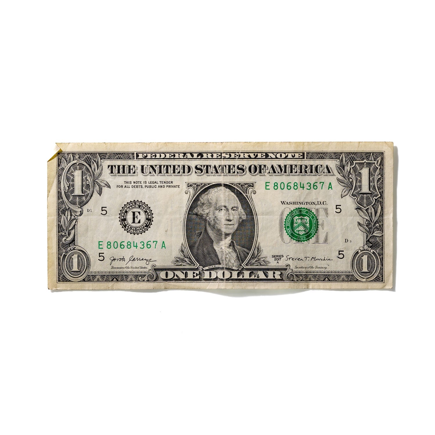 One-Dollar Bill No. 554