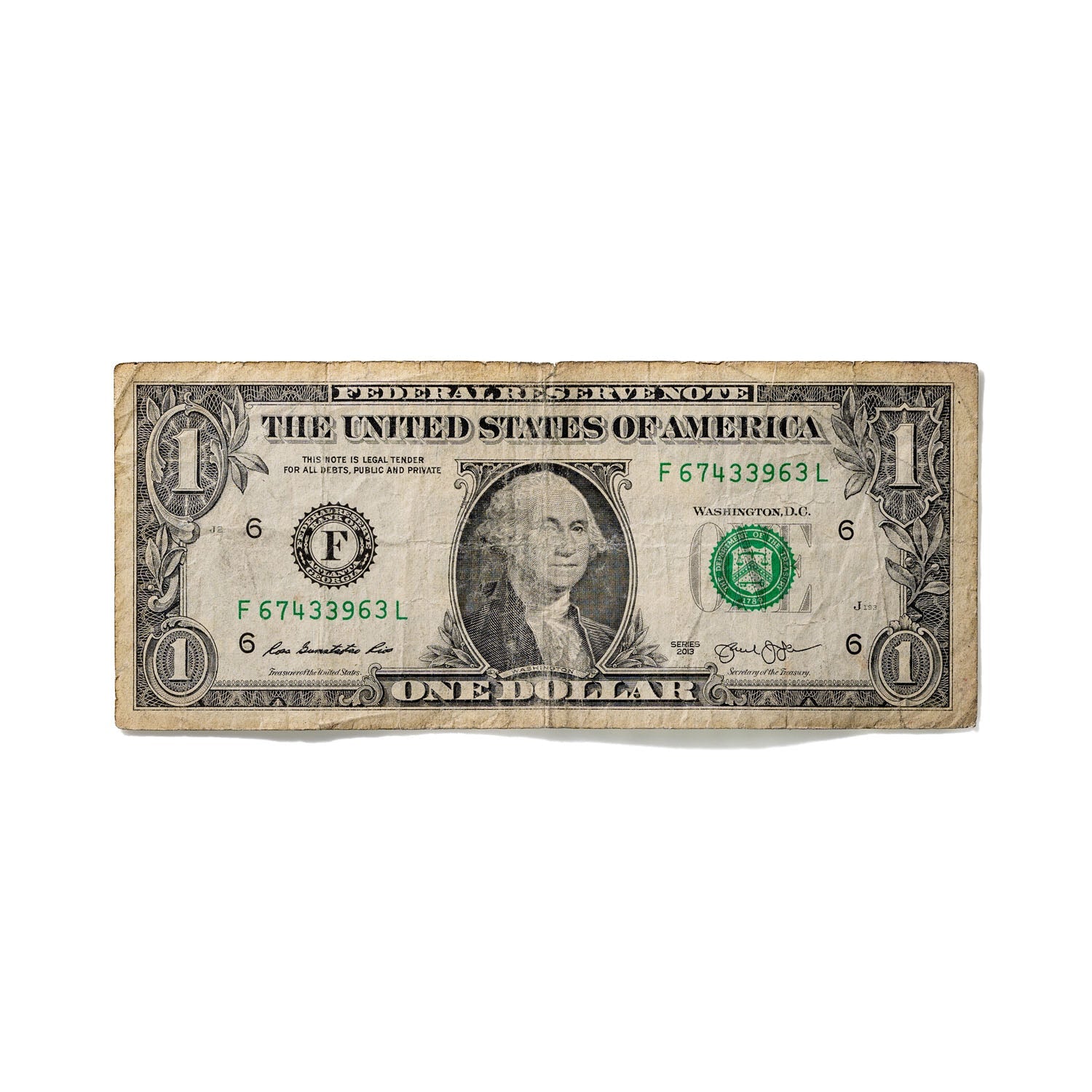 One-Dollar Bill No. 584