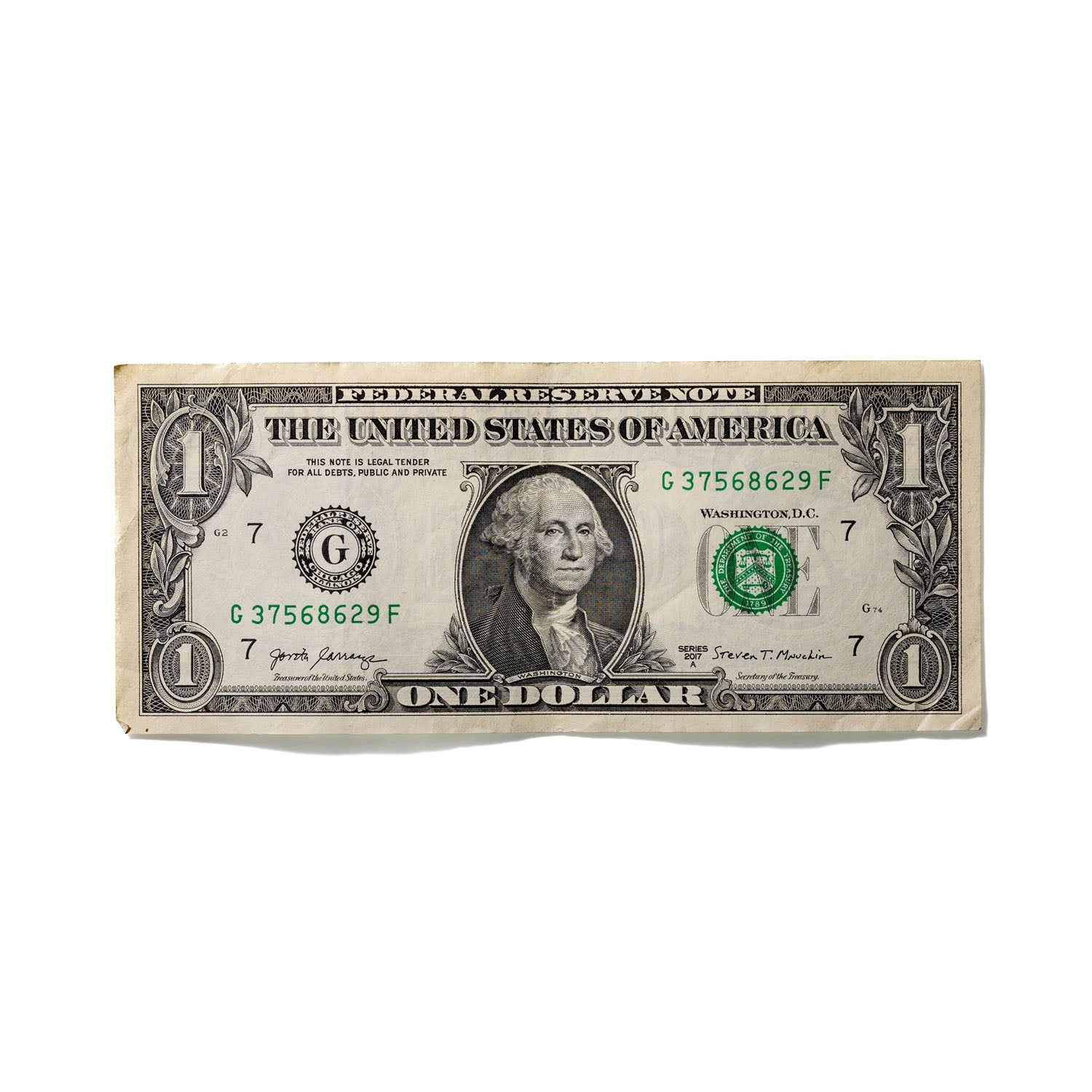 One-Dollar Bill No. 588