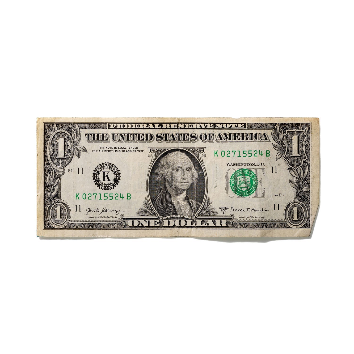 One-Dollar Bill No. 592