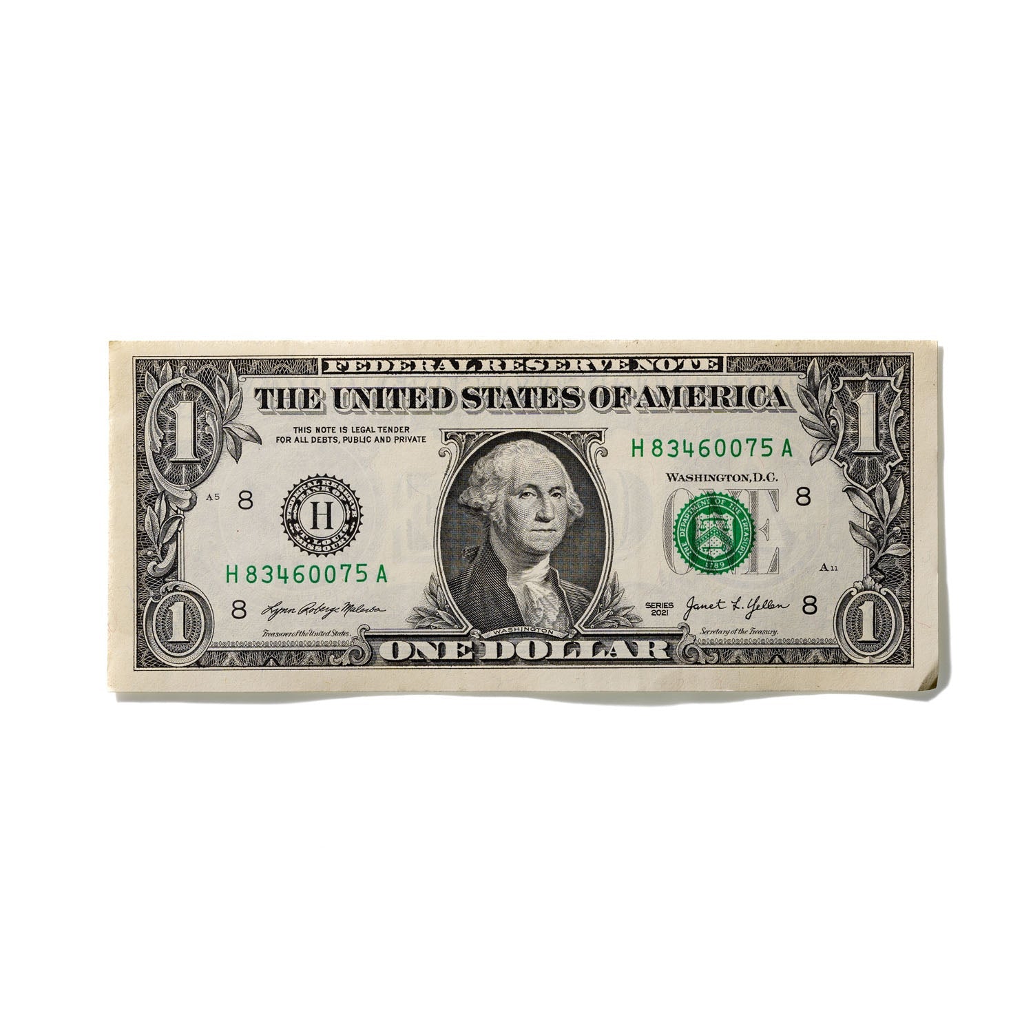 One-Dollar Bill No. 596