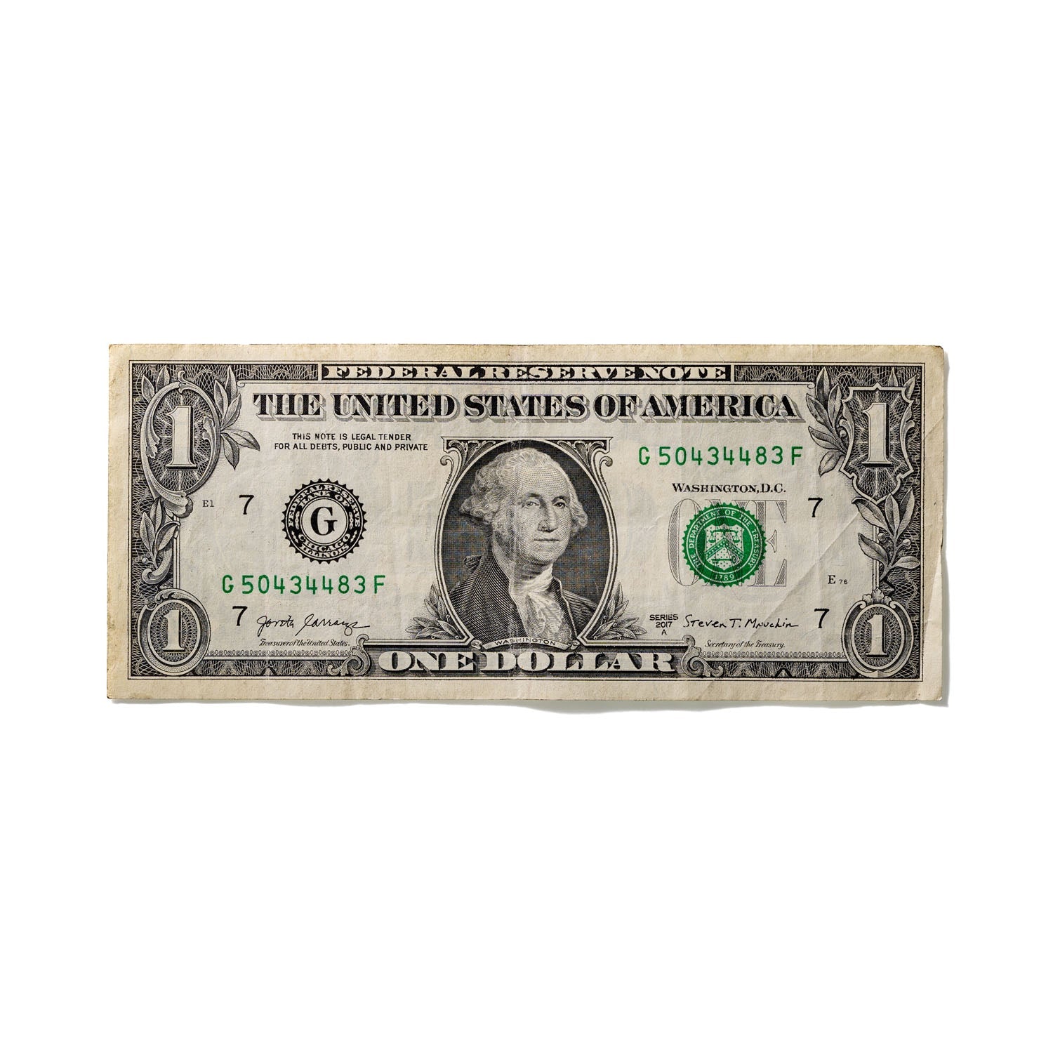 One-Dollar Bill No. 600