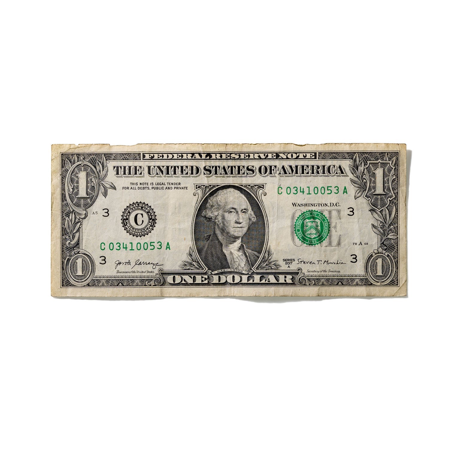 One-Dollar Bill No. 601