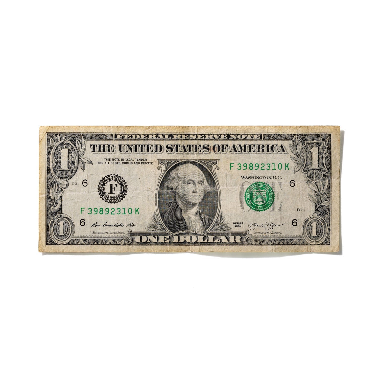 One-Dollar Bill No. 610