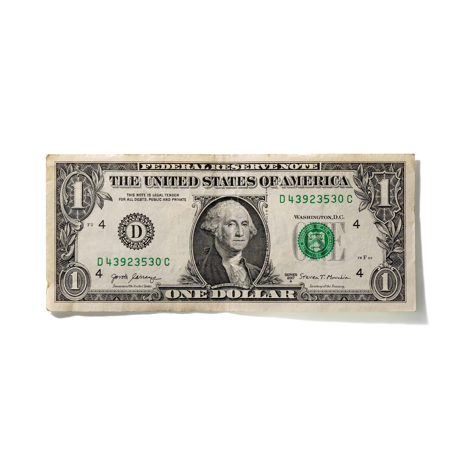 One-Dollar Bill No. 619