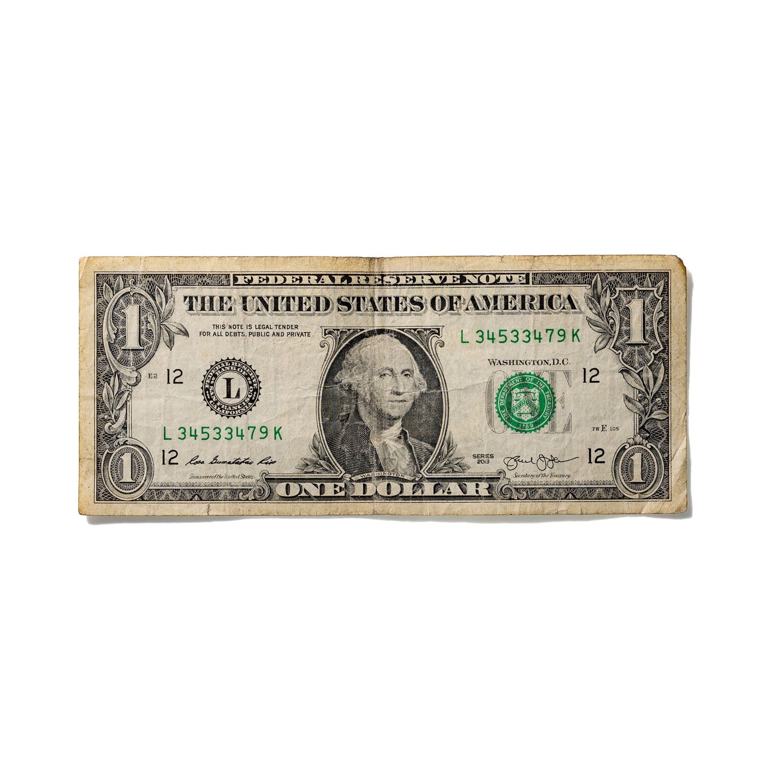 One-Dollar Bill No. 625