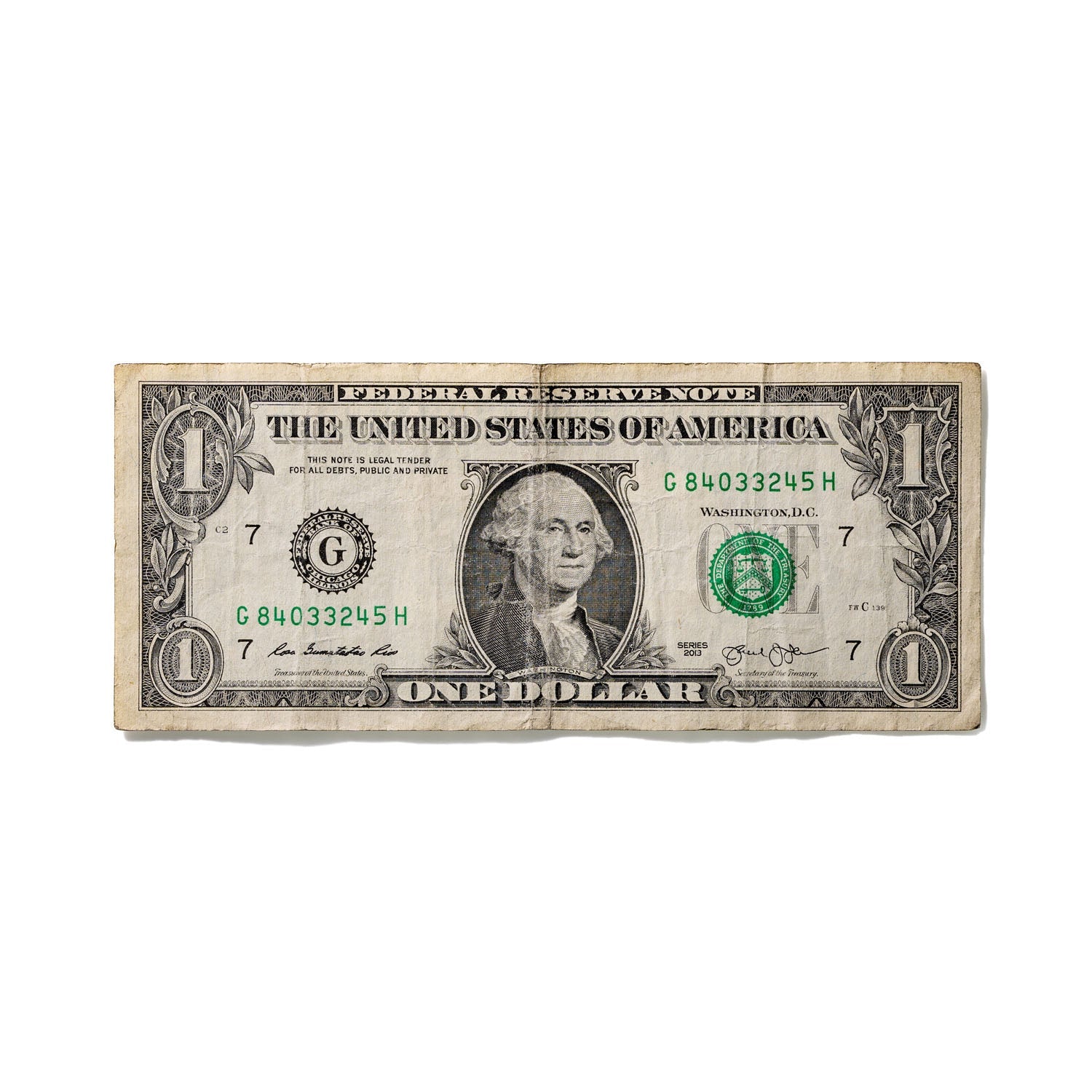 One-Dollar Bill No. 631