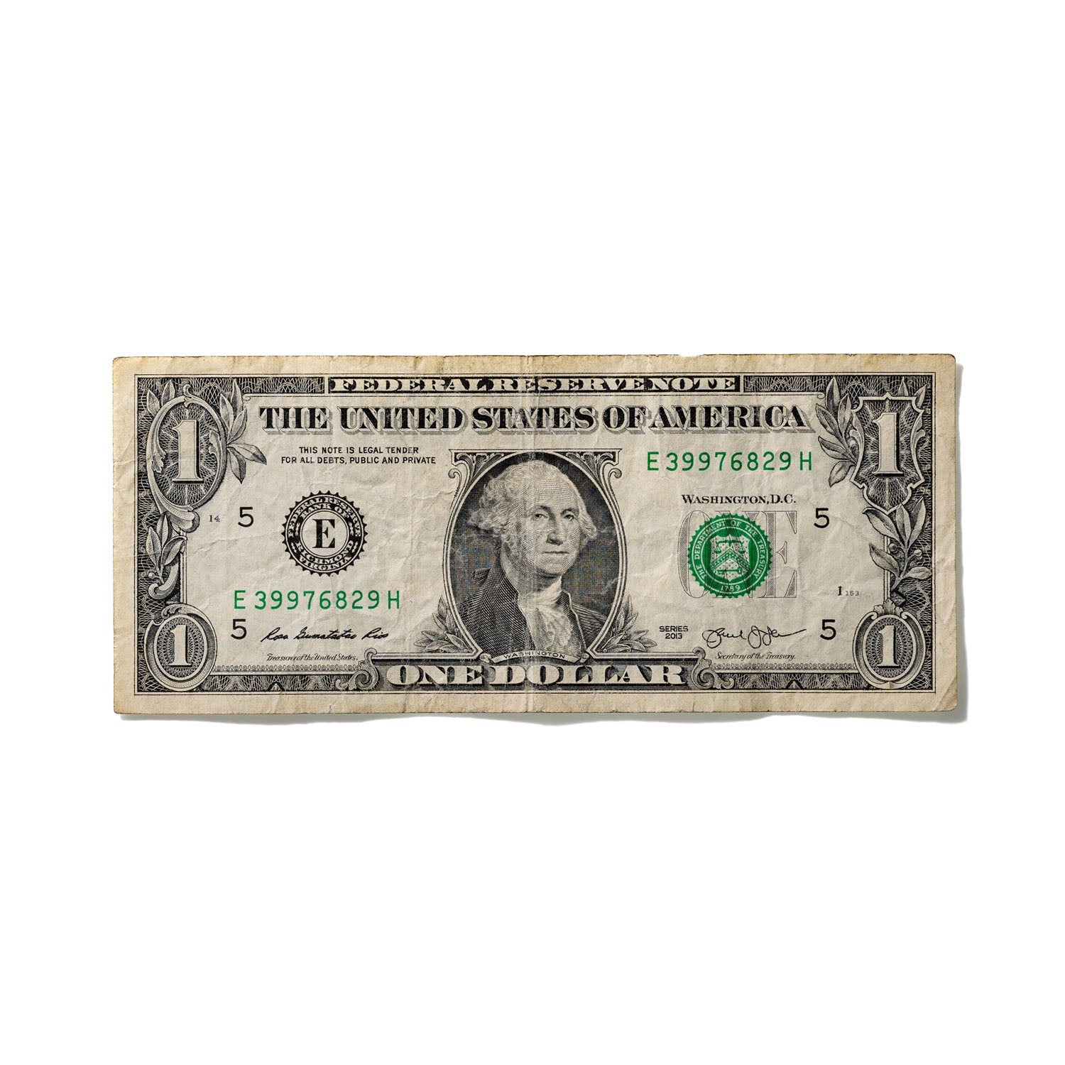 One-Dollar Bill No. 641