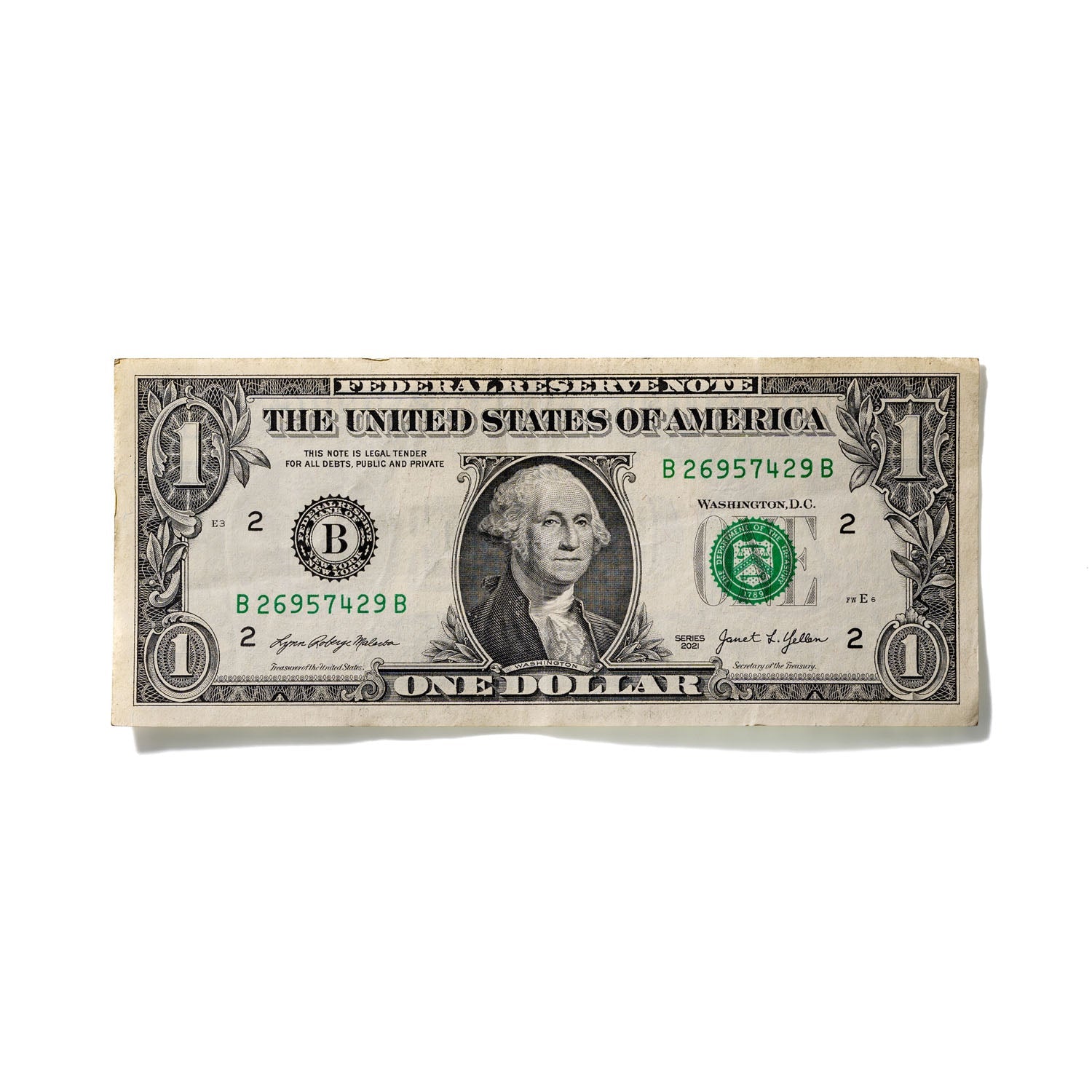 One-Dollar Bill No. 647