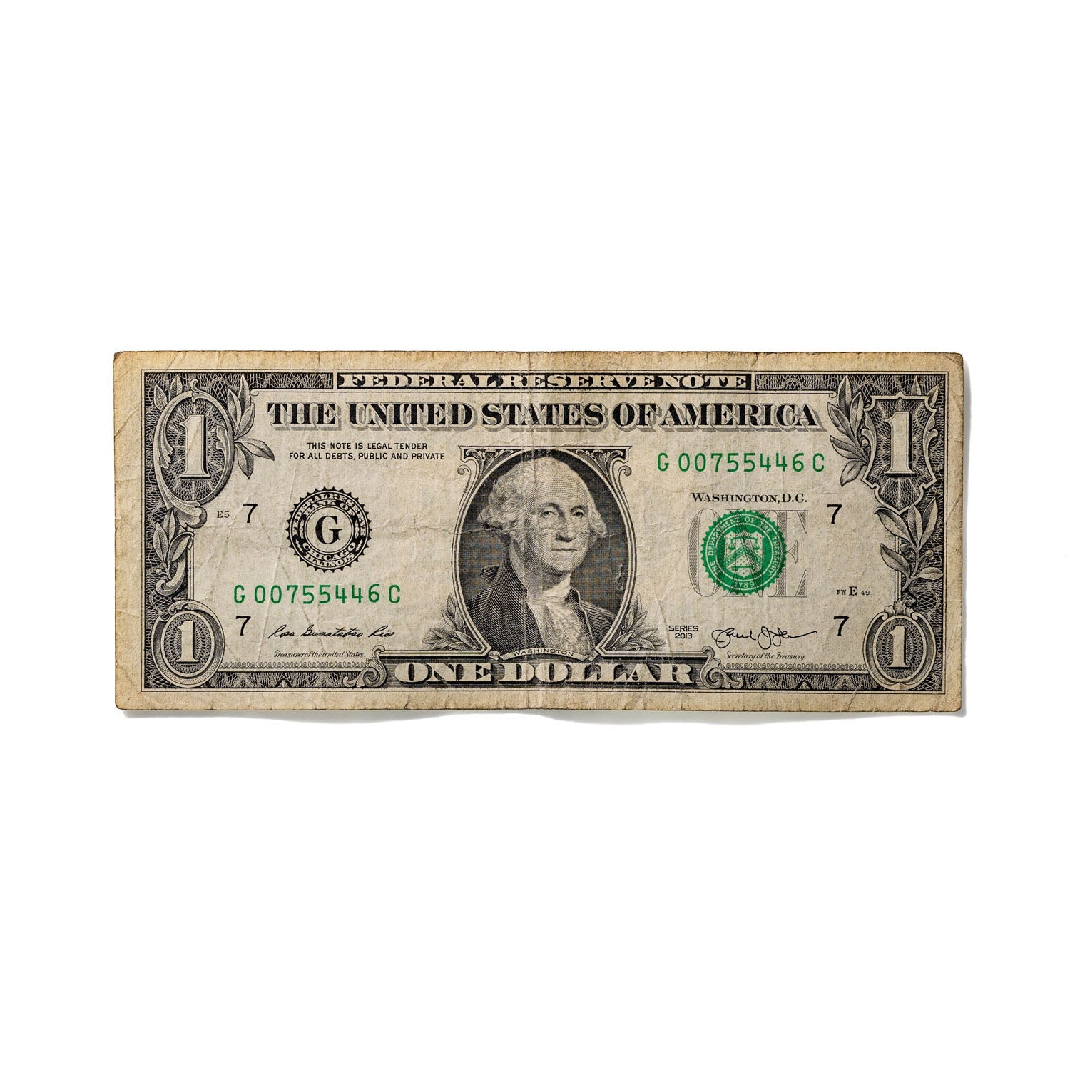 One-Dollar Bill No. 649