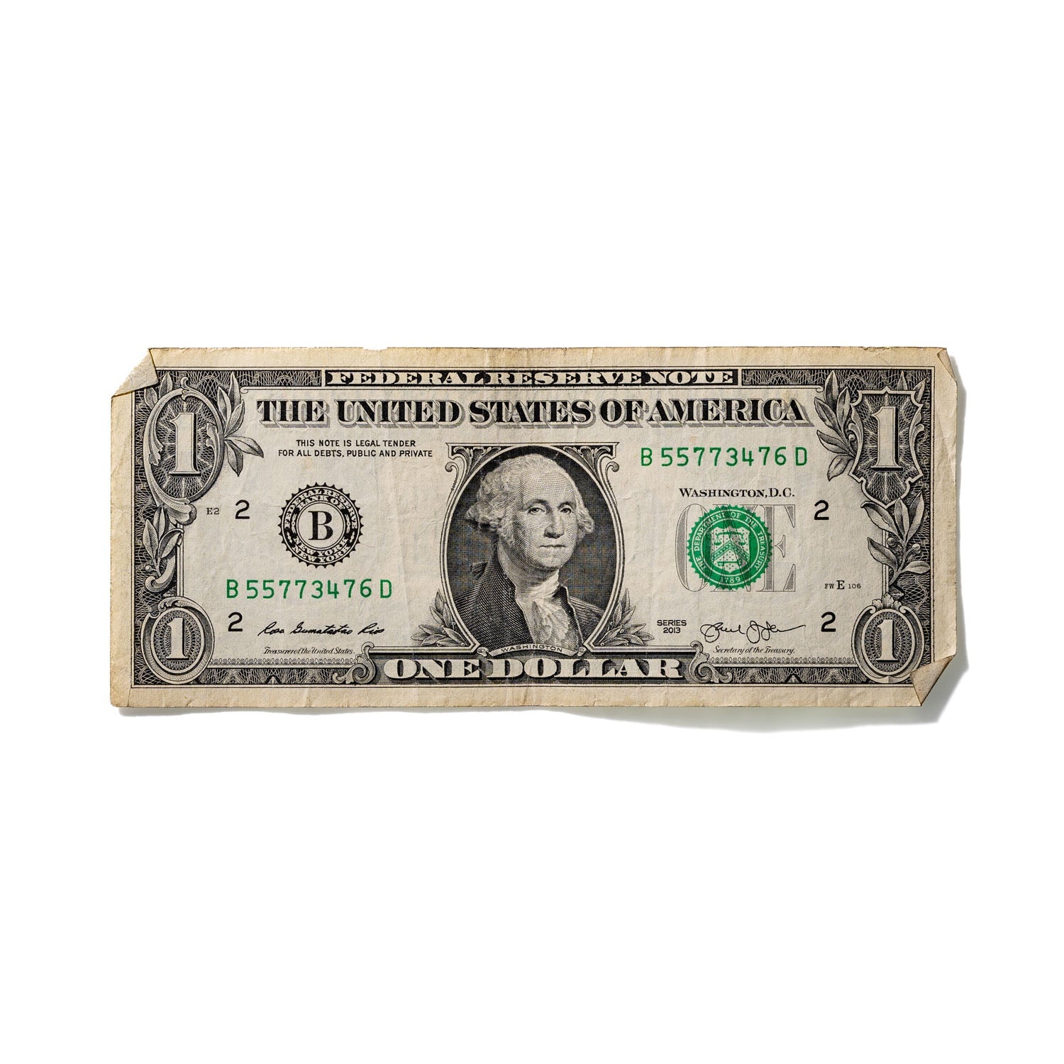 One-Dollar Bill No. 658