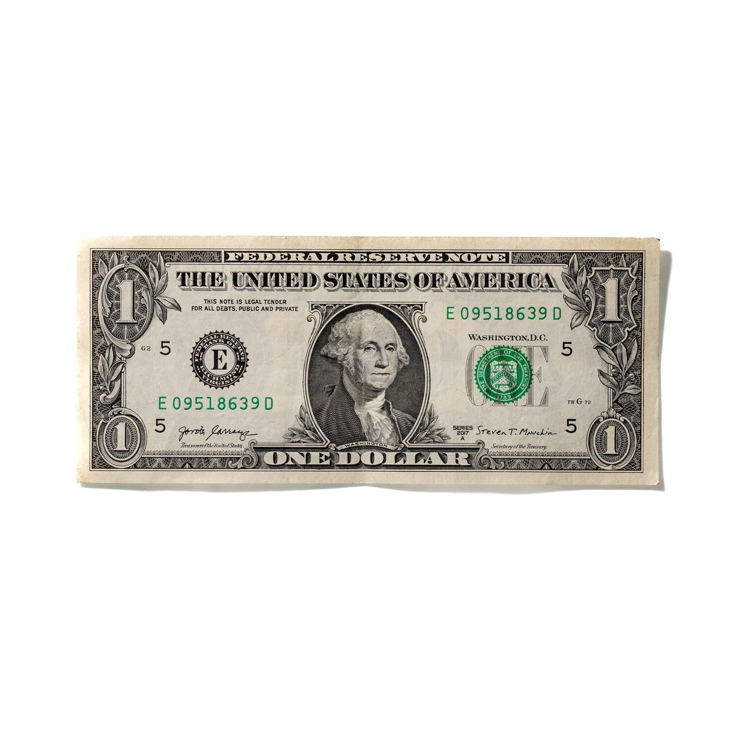 One-Dollar Bill No. 662