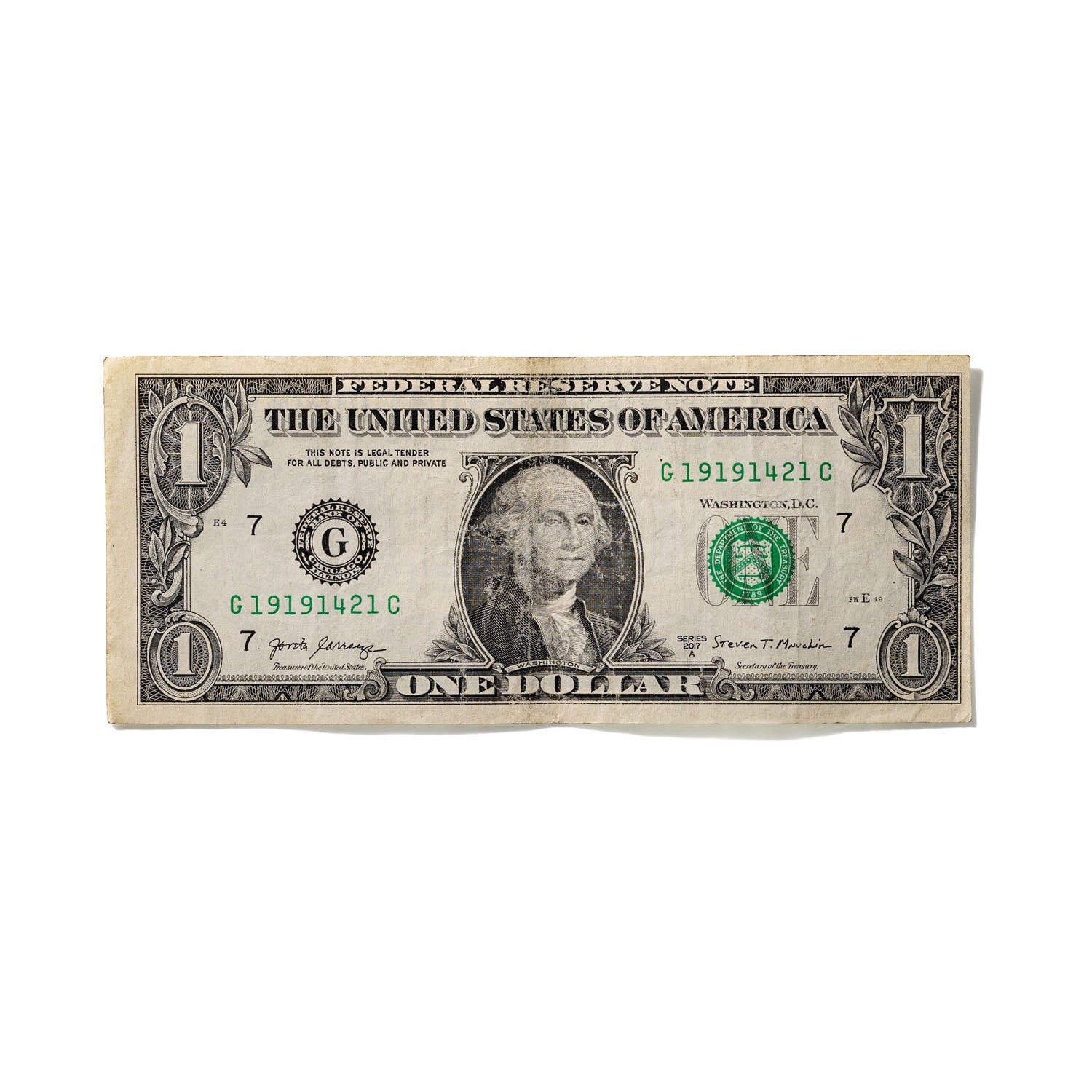 One-Dollar Bill No. 664