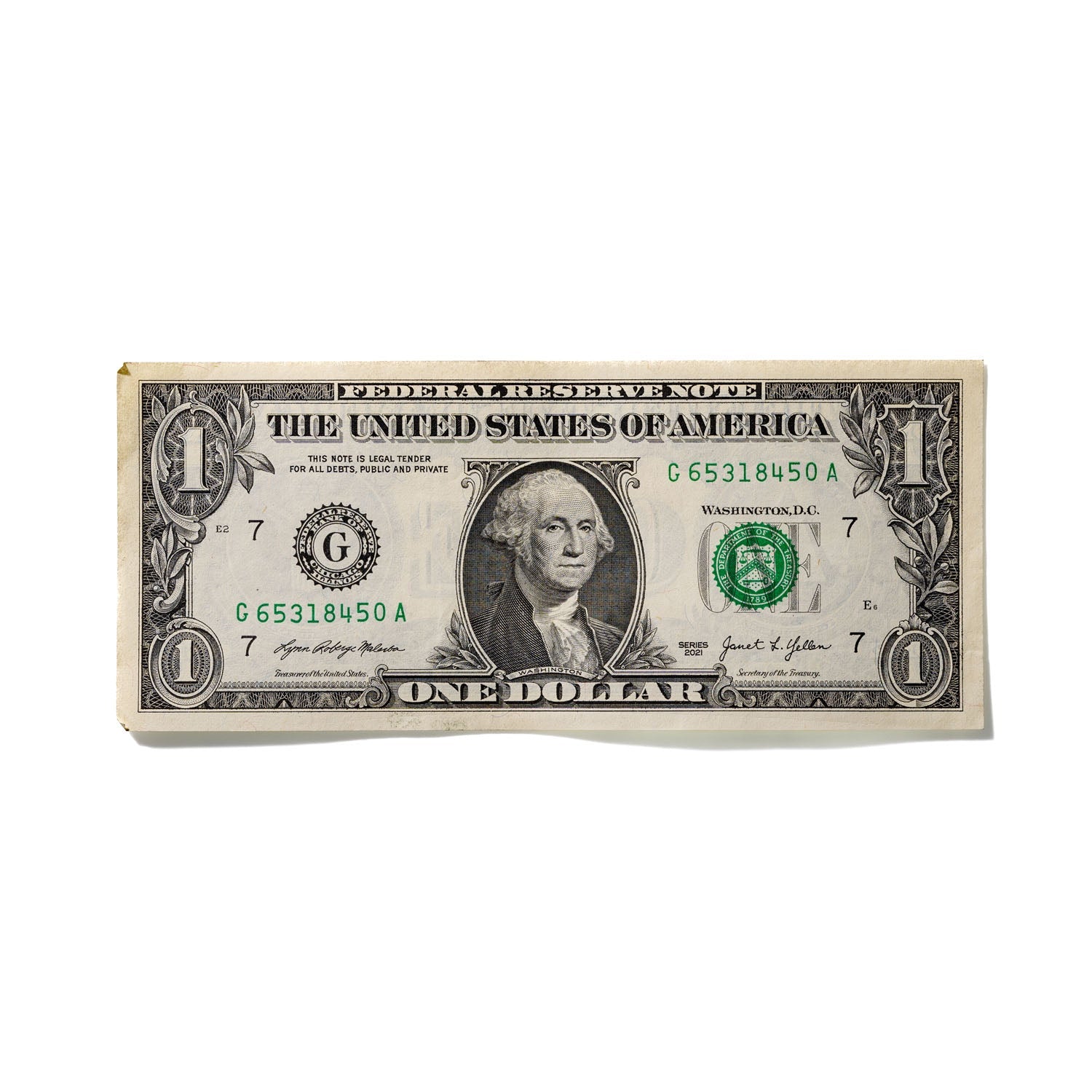 One-Dollar Bill No. 665