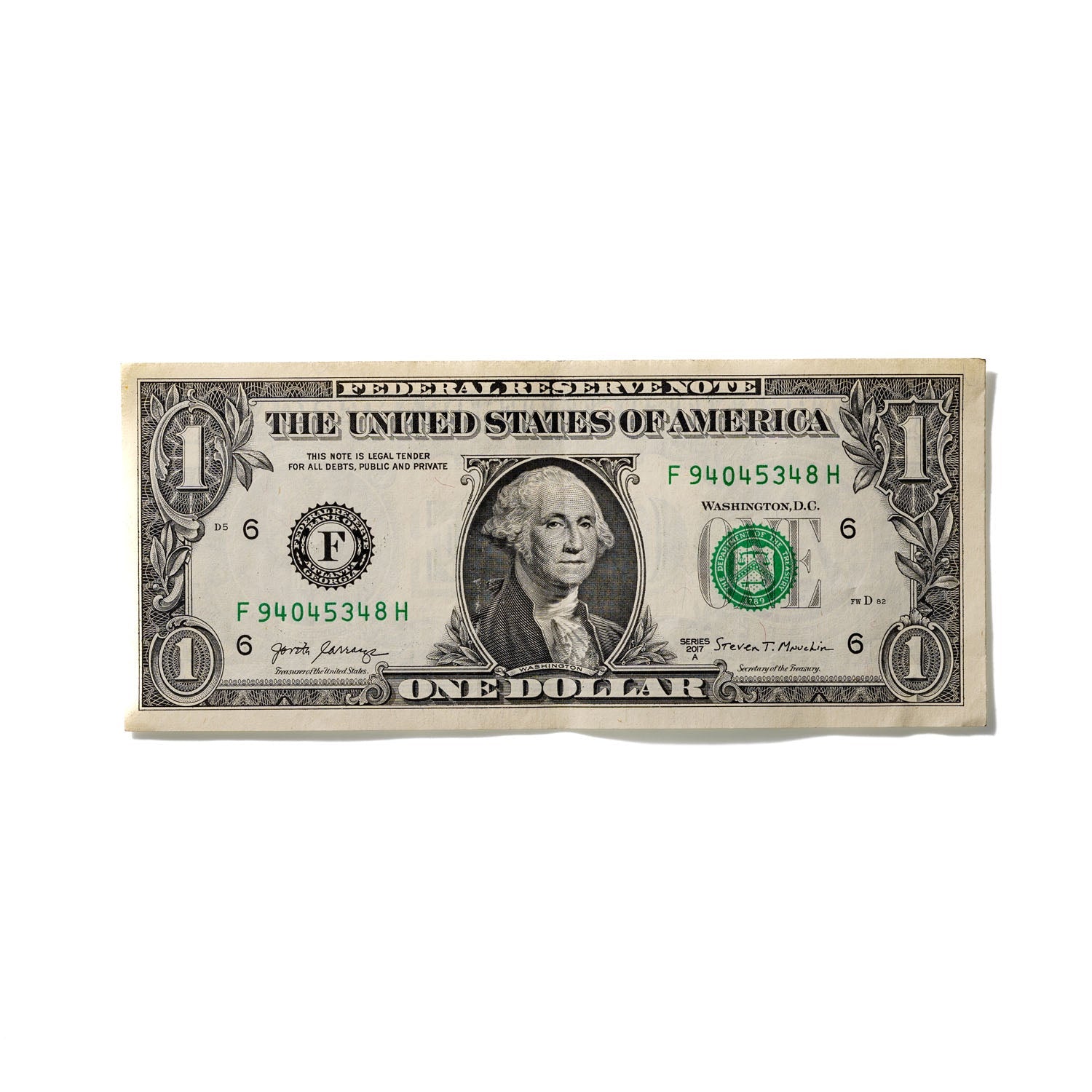 One-Dollar Bill No. 670