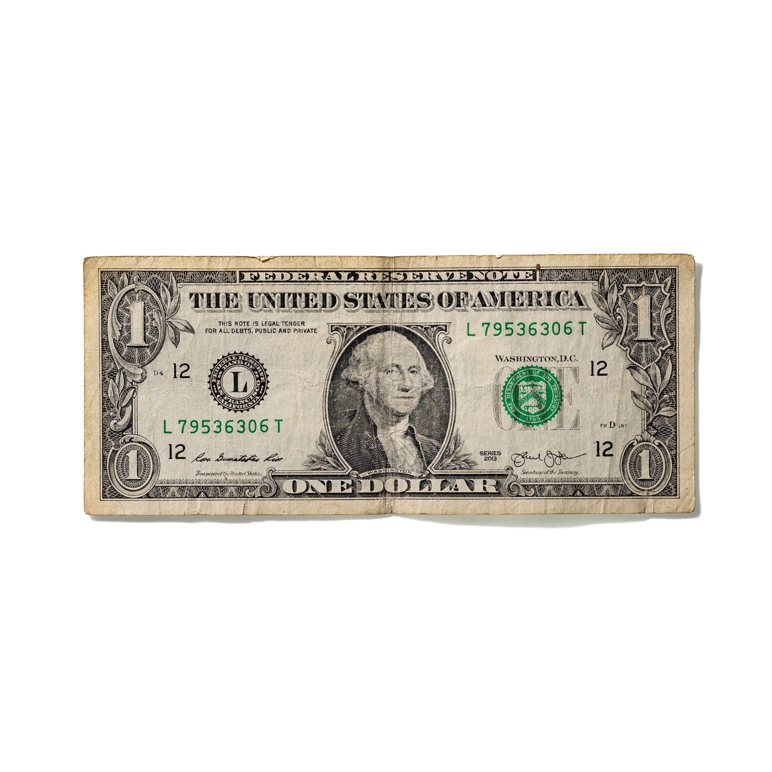 One-Dollar Bill No. 673