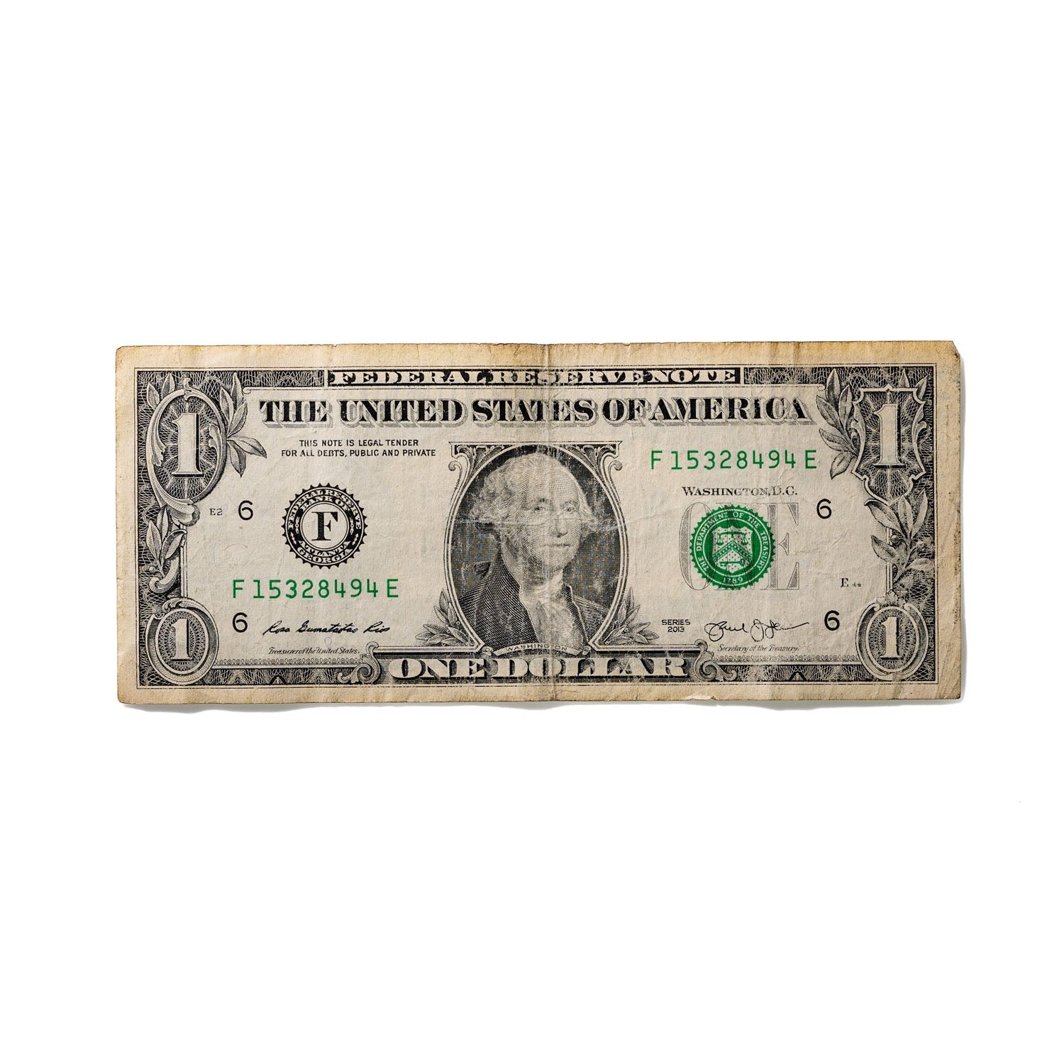 One-Dollar Bill No. 677