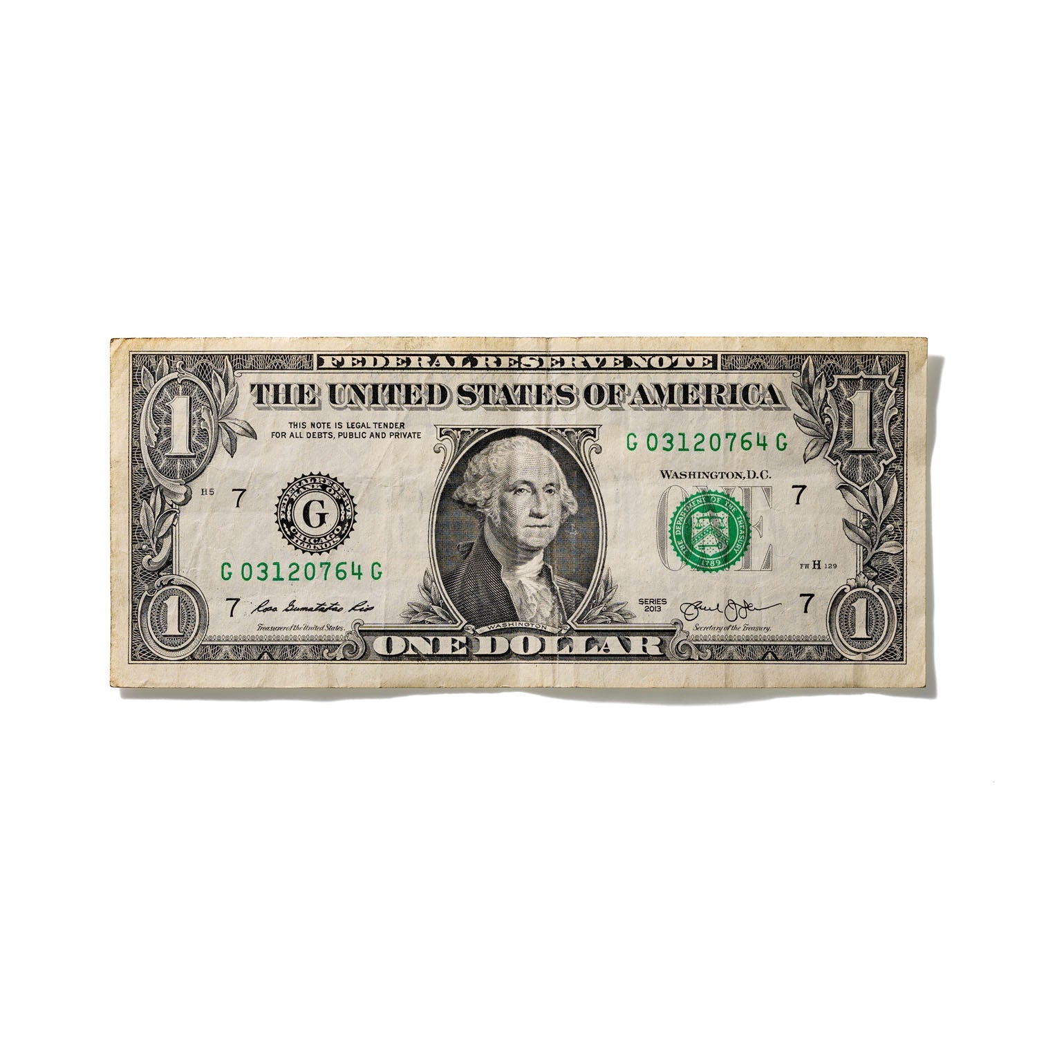 One-Dollar Bill No. 680