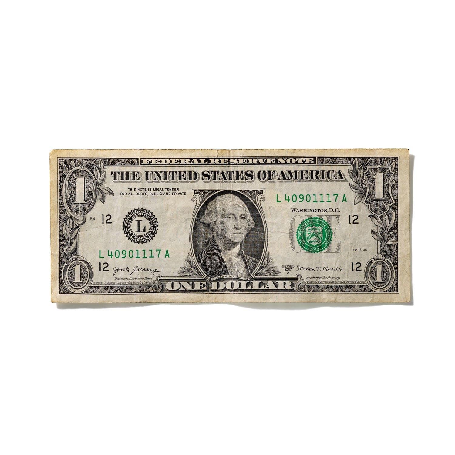 One-Dollar Bill No. 684