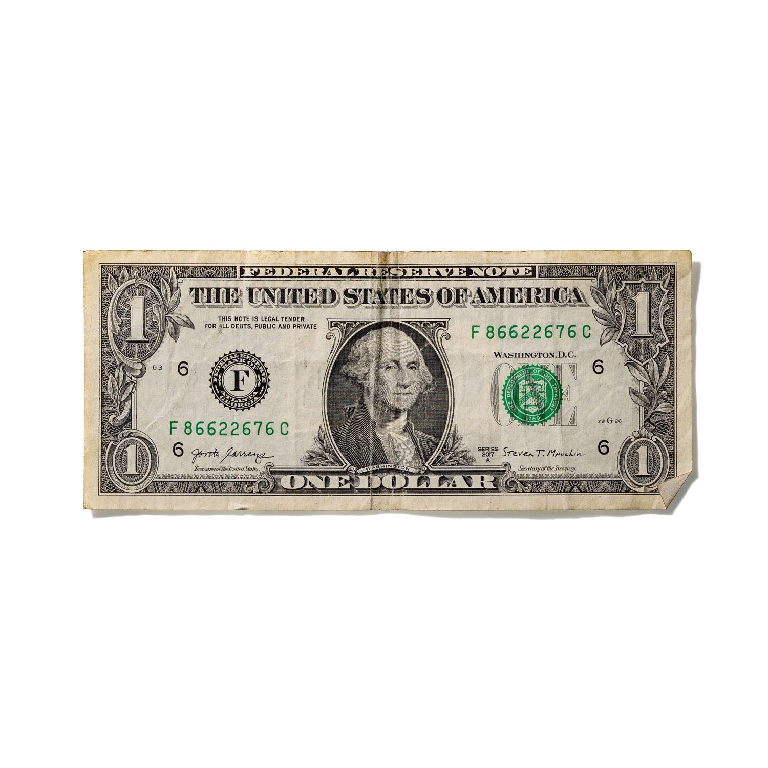 One-Dollar Bill No. 687