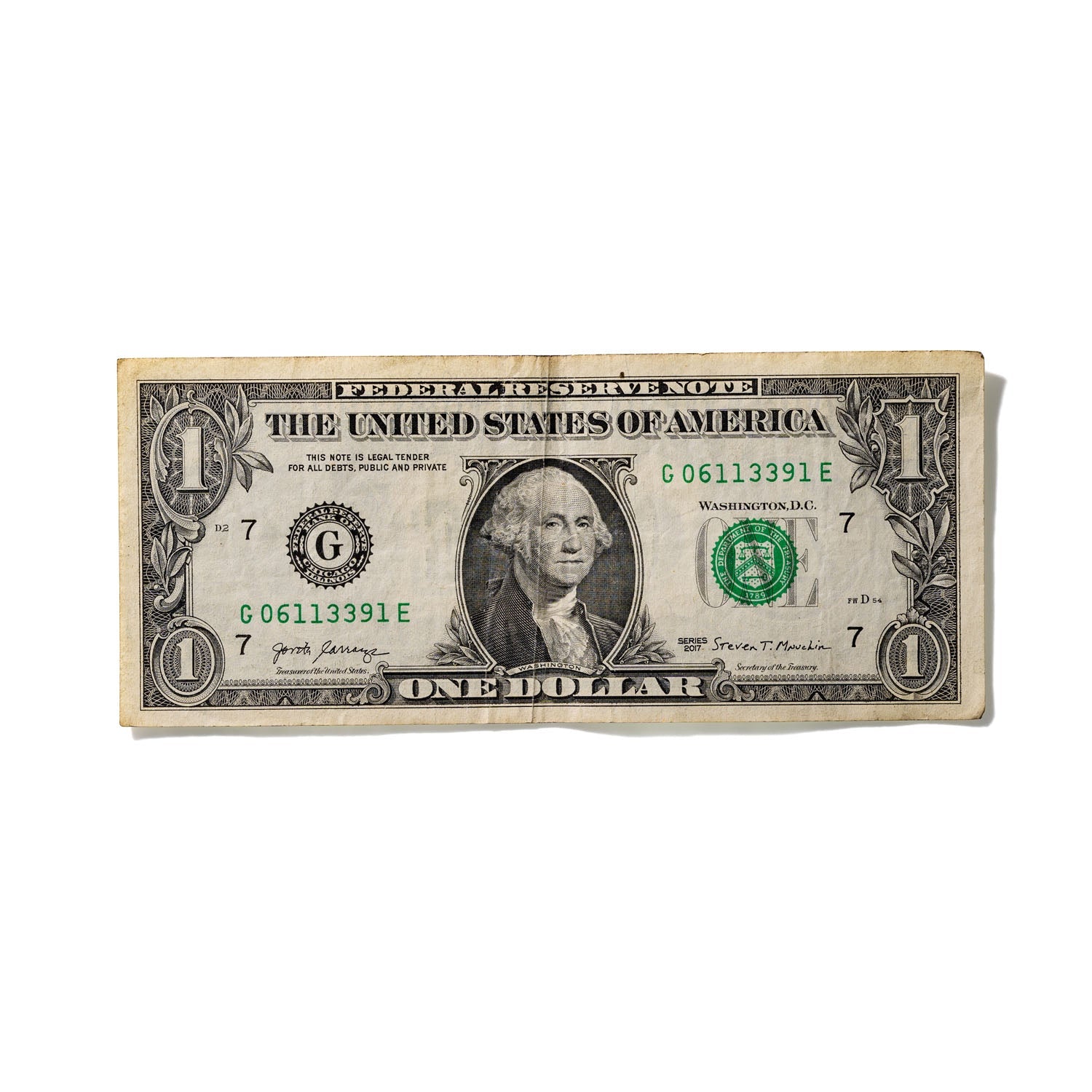 One-Dollar Bill No. 689