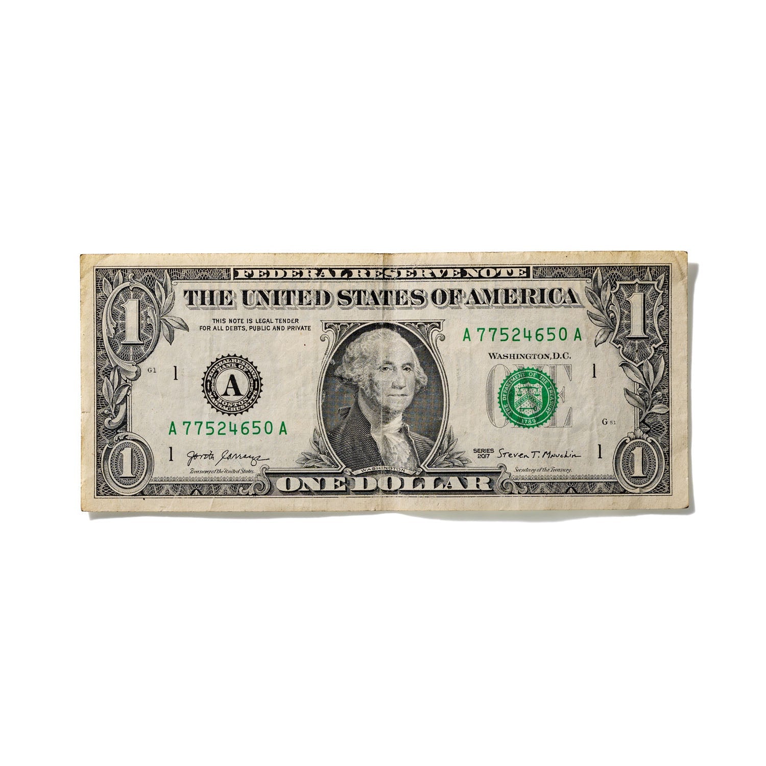 One-Dollar Bill No. 690