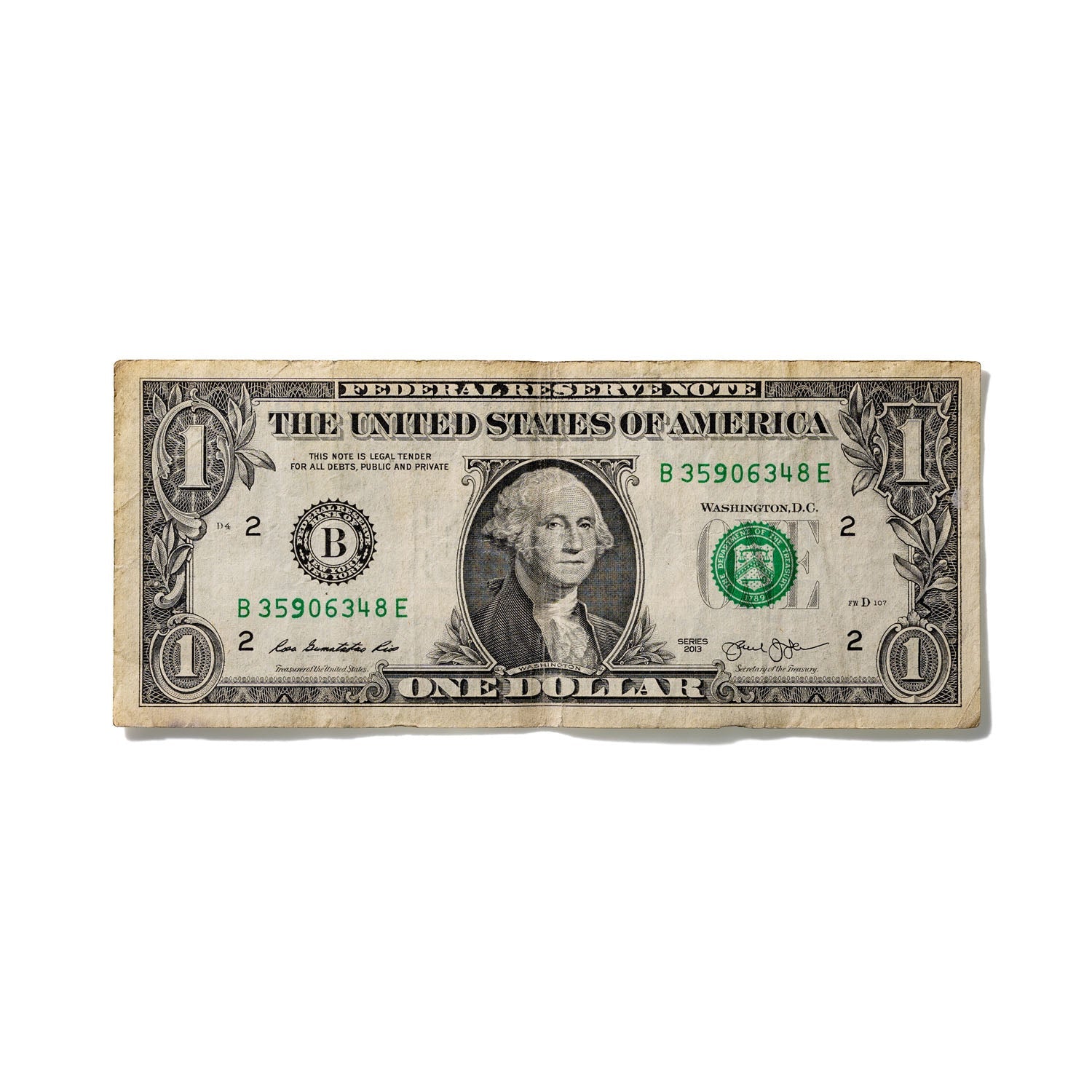 One-Dollar Bill No. 694