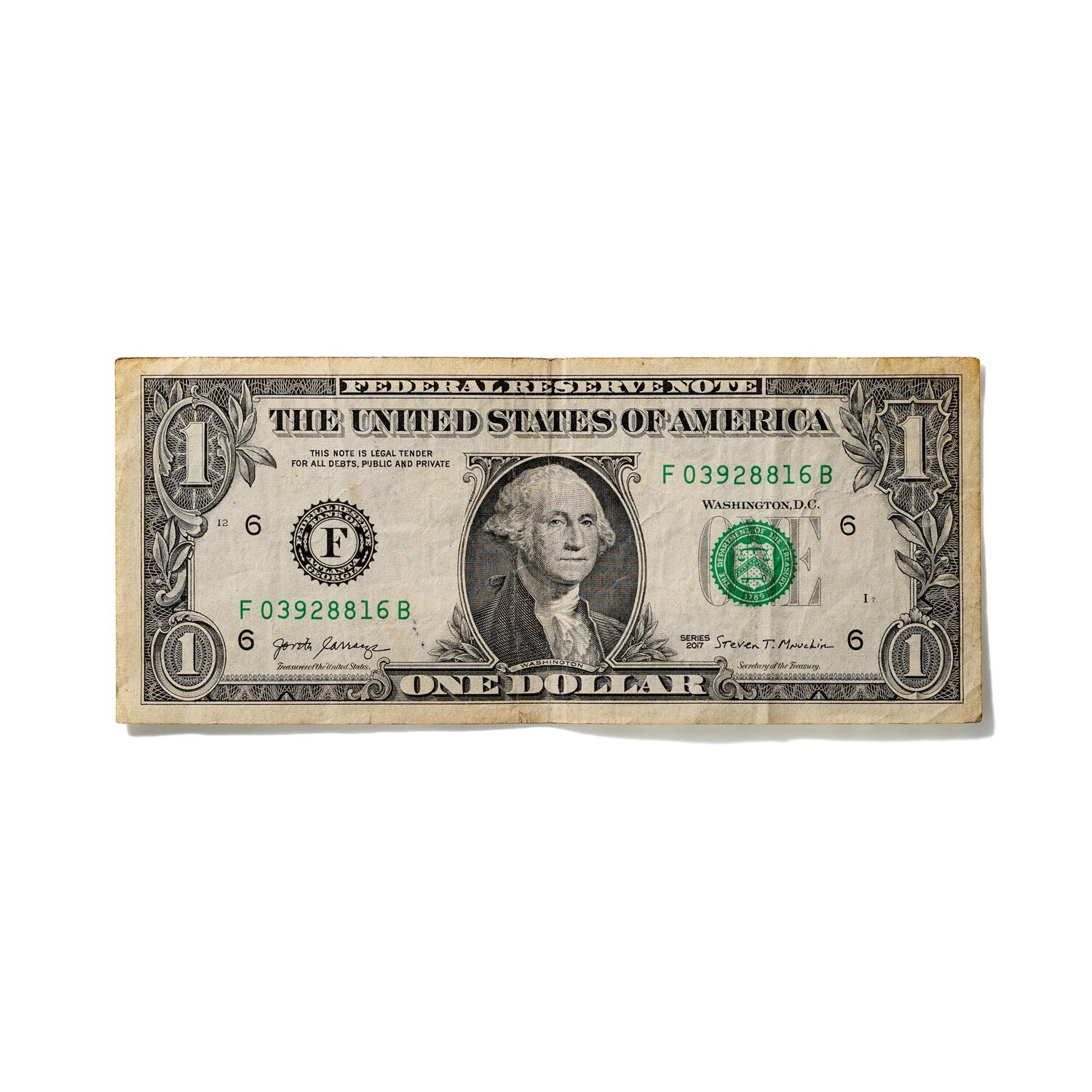 One-Dollar Bill No. 697