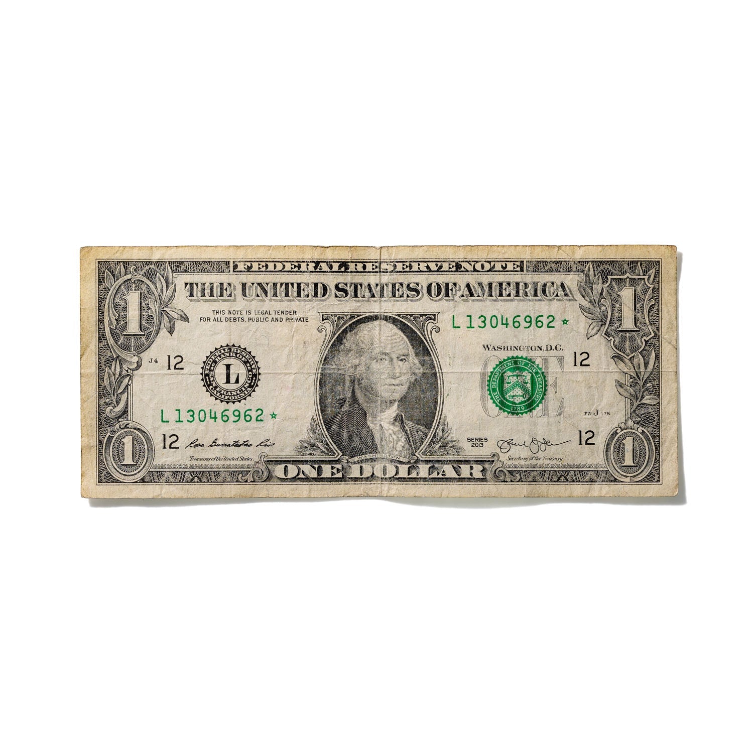 One-Dollar Bill No. 700