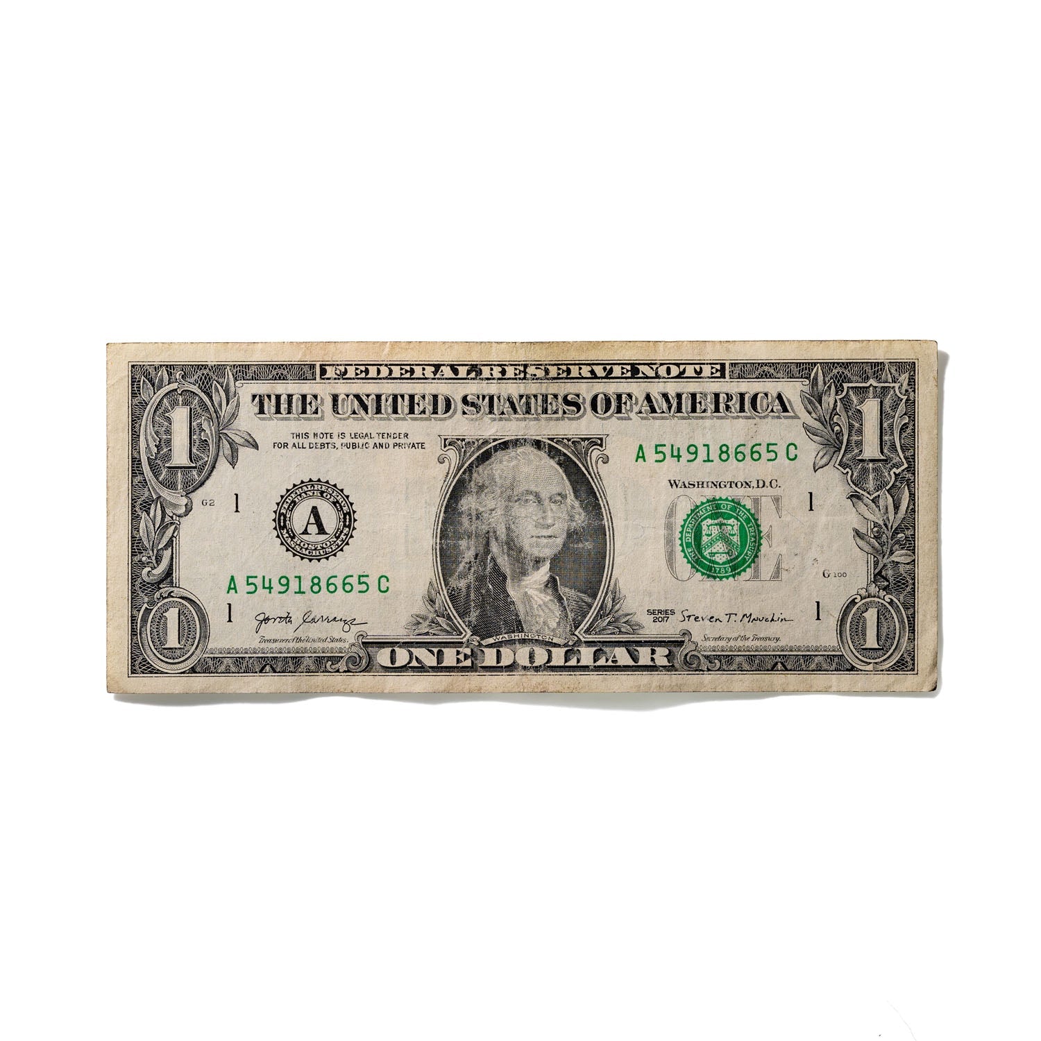 One-Dollar Bill No. 708