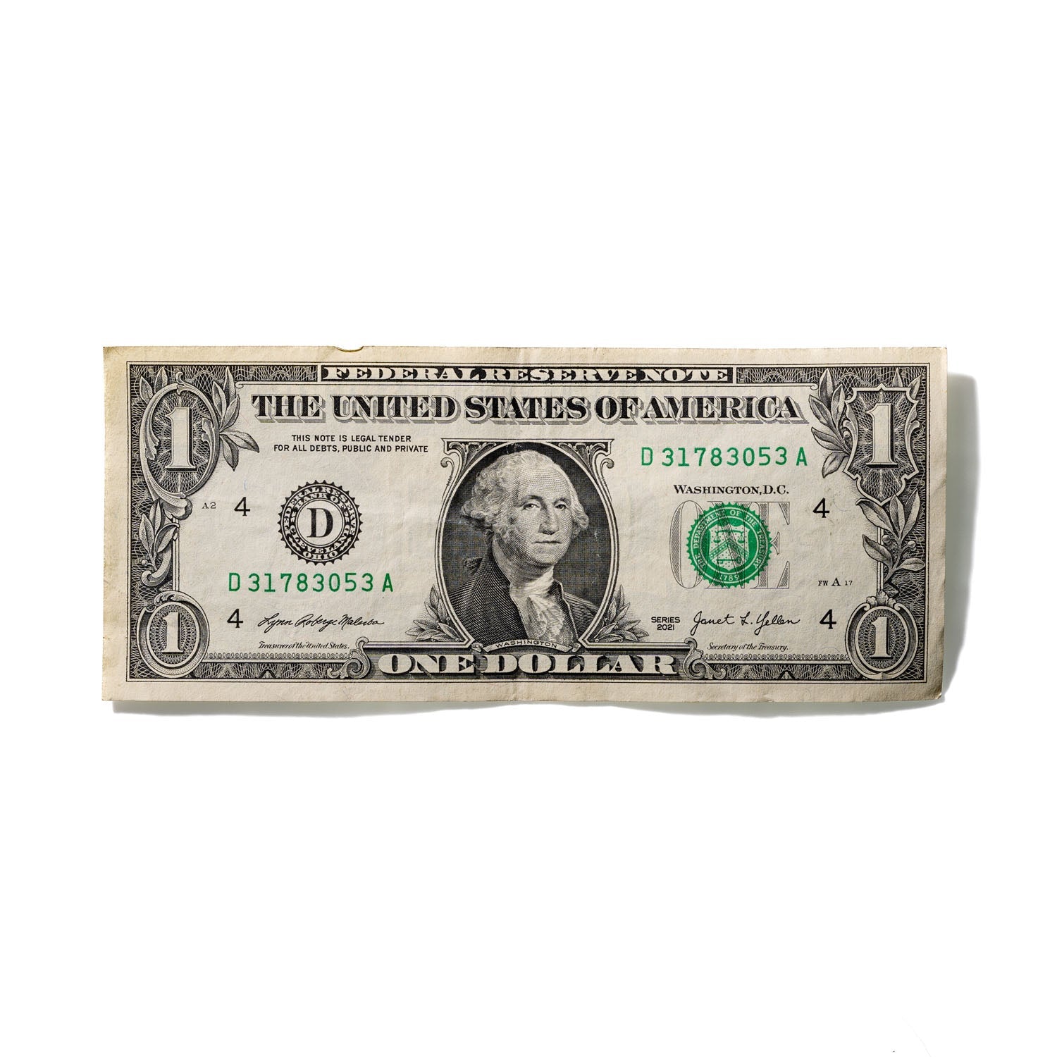 One-Dollar Bill No. 712