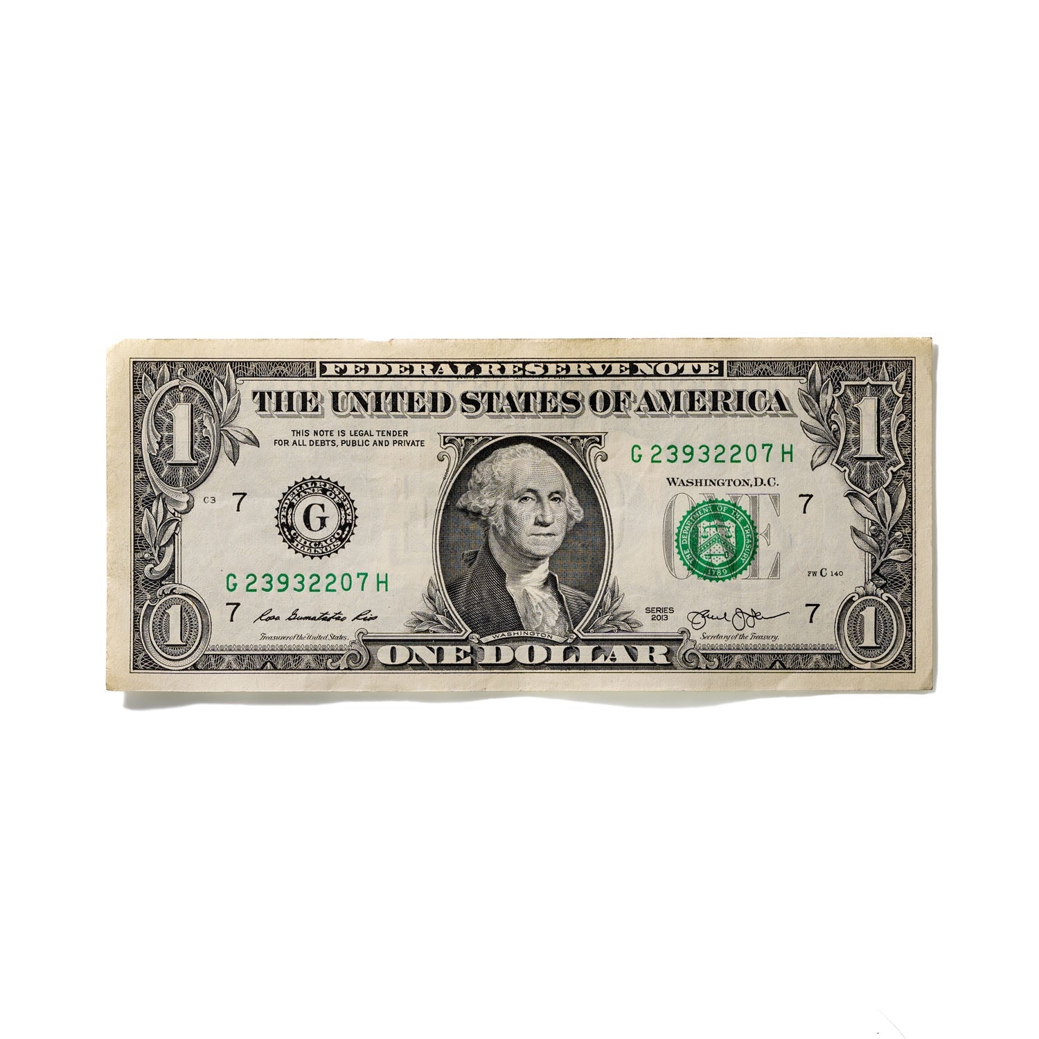 One-Dollar Bill No. 719