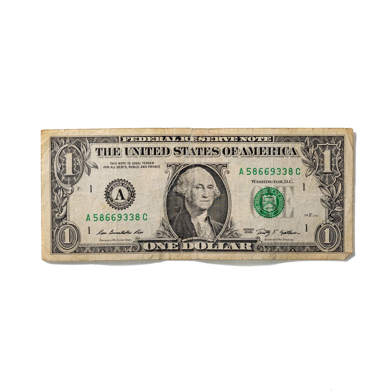 One-Dollar Bill No. 735