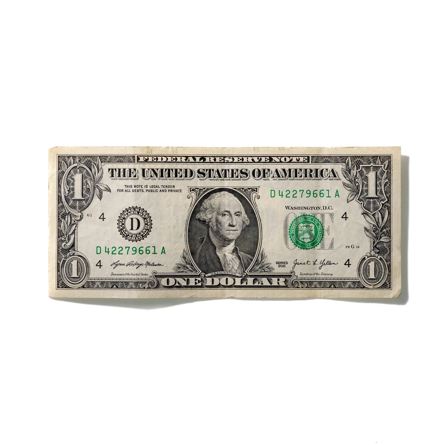 One-Dollar Bill No. 740