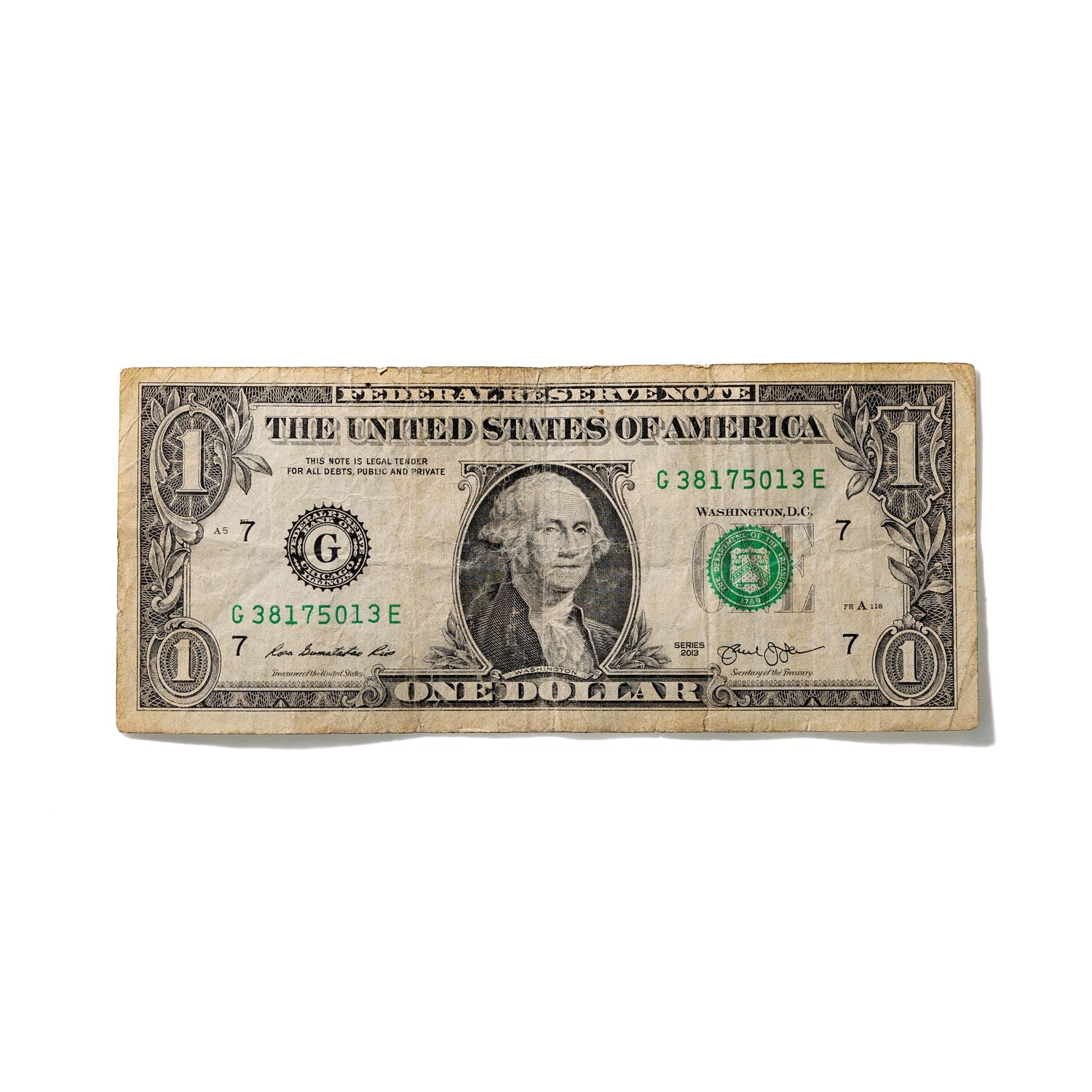 One-Dollar Bill No. 749