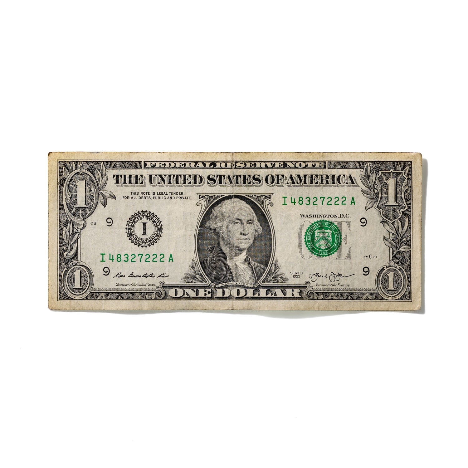 One-Dollar Bill No. 753