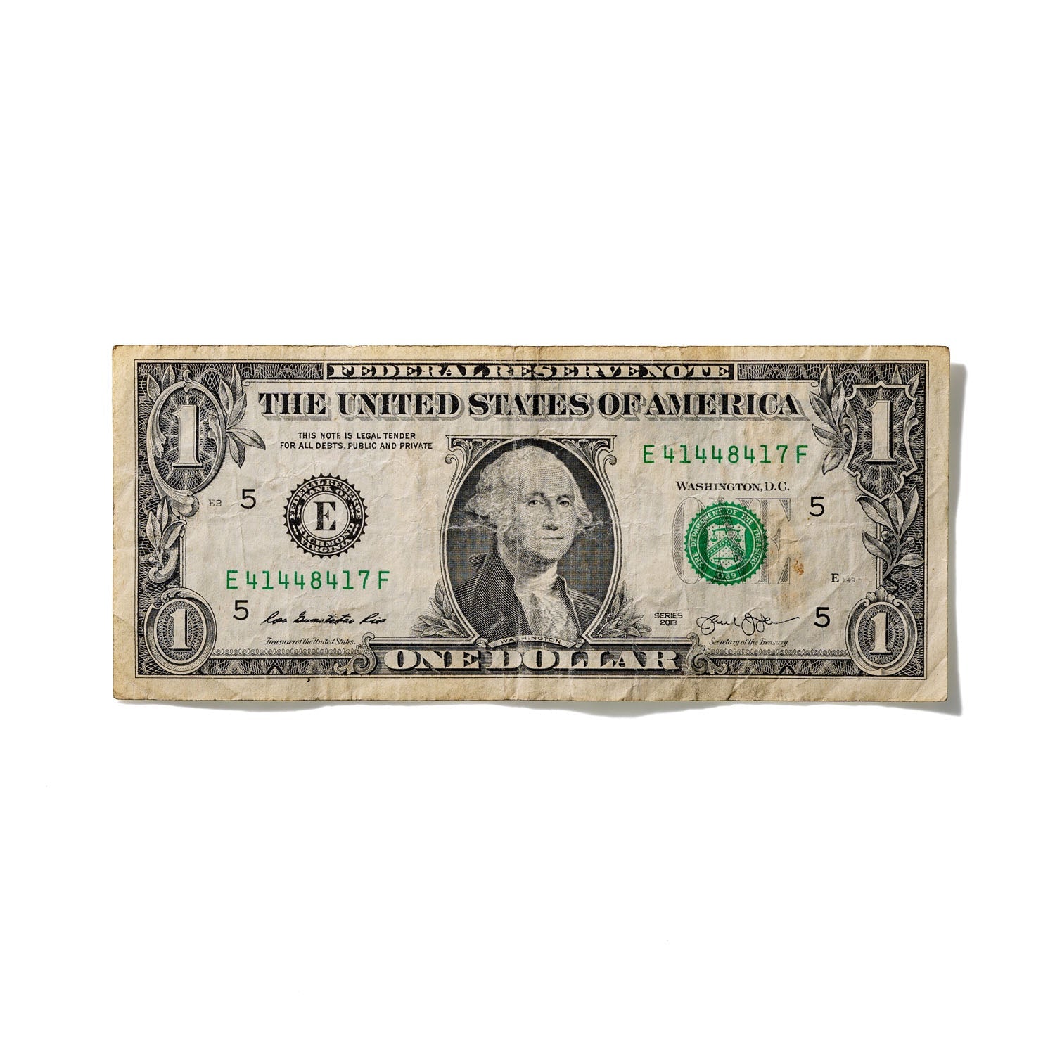 One-Dollar Bill No. 755