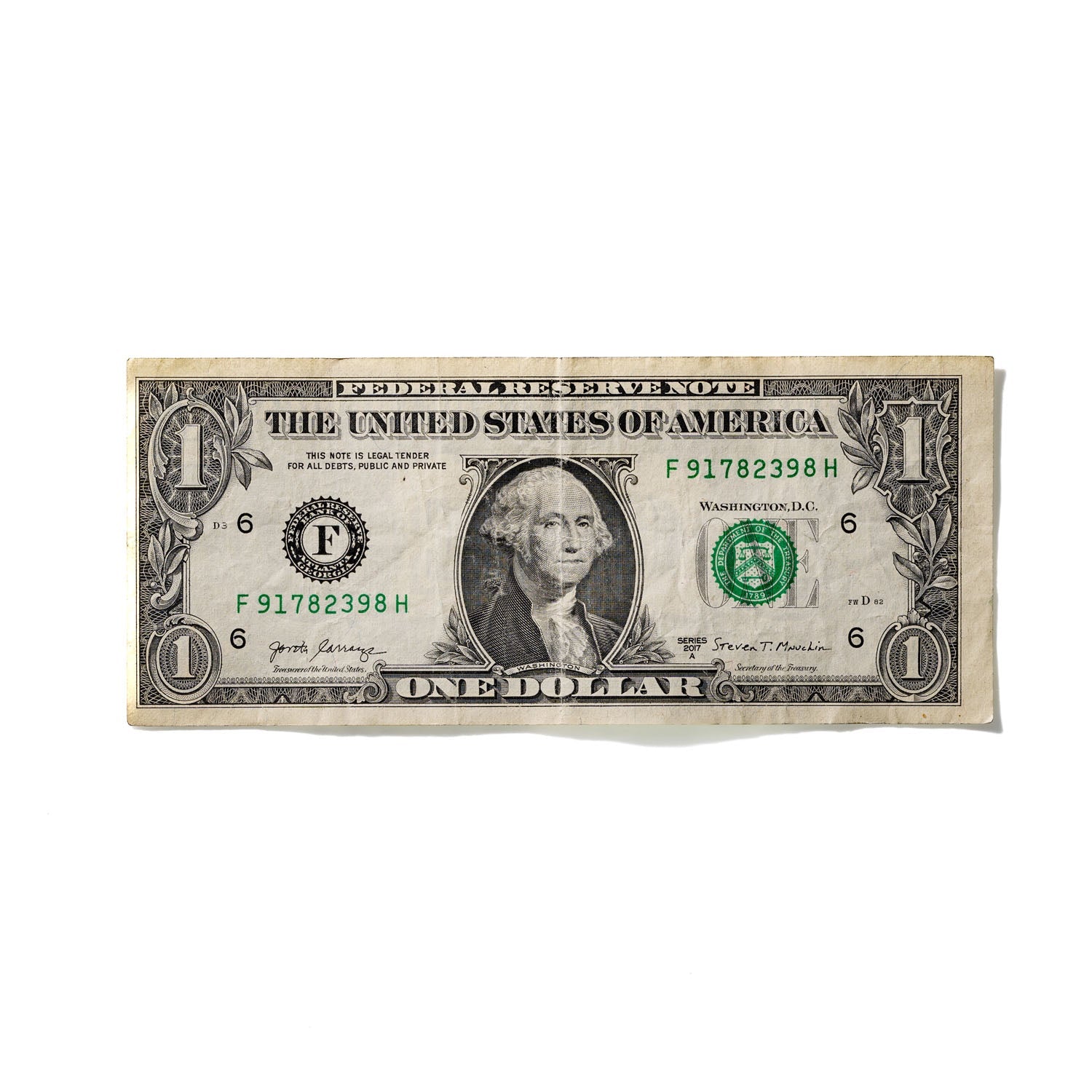 One-Dollar Bill No. 756