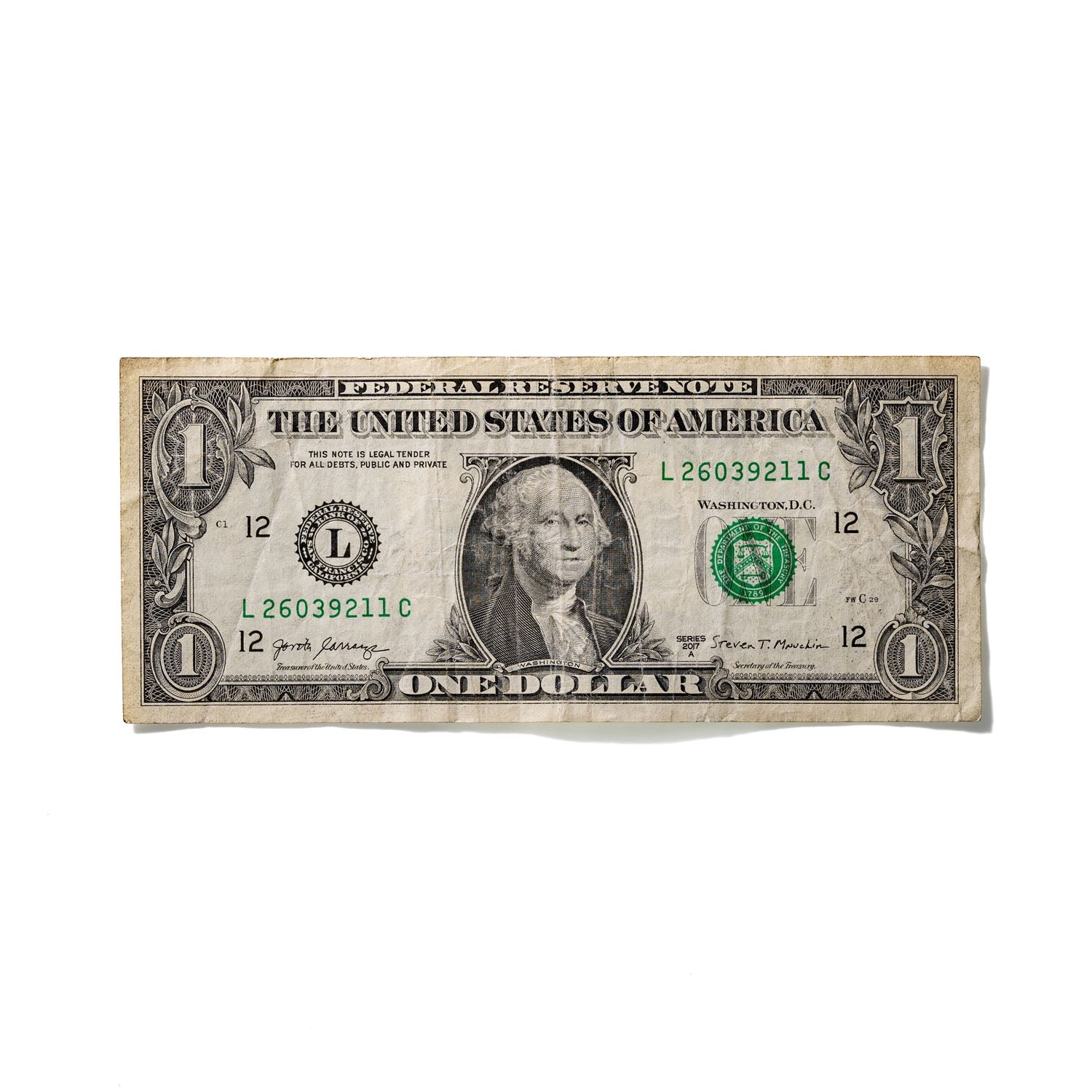 One-Dollar Bill No. 758