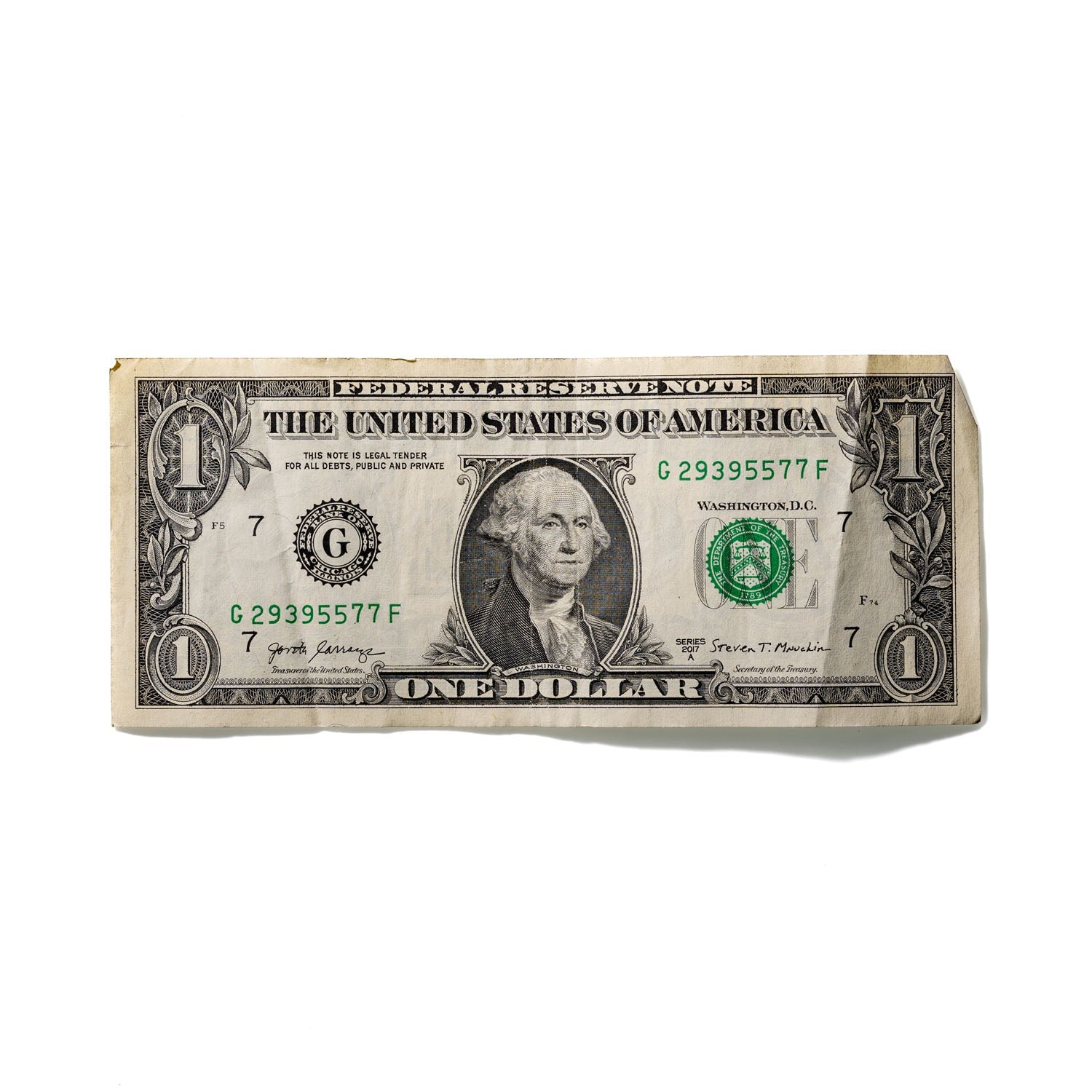 One-Dollar Bill No. 762