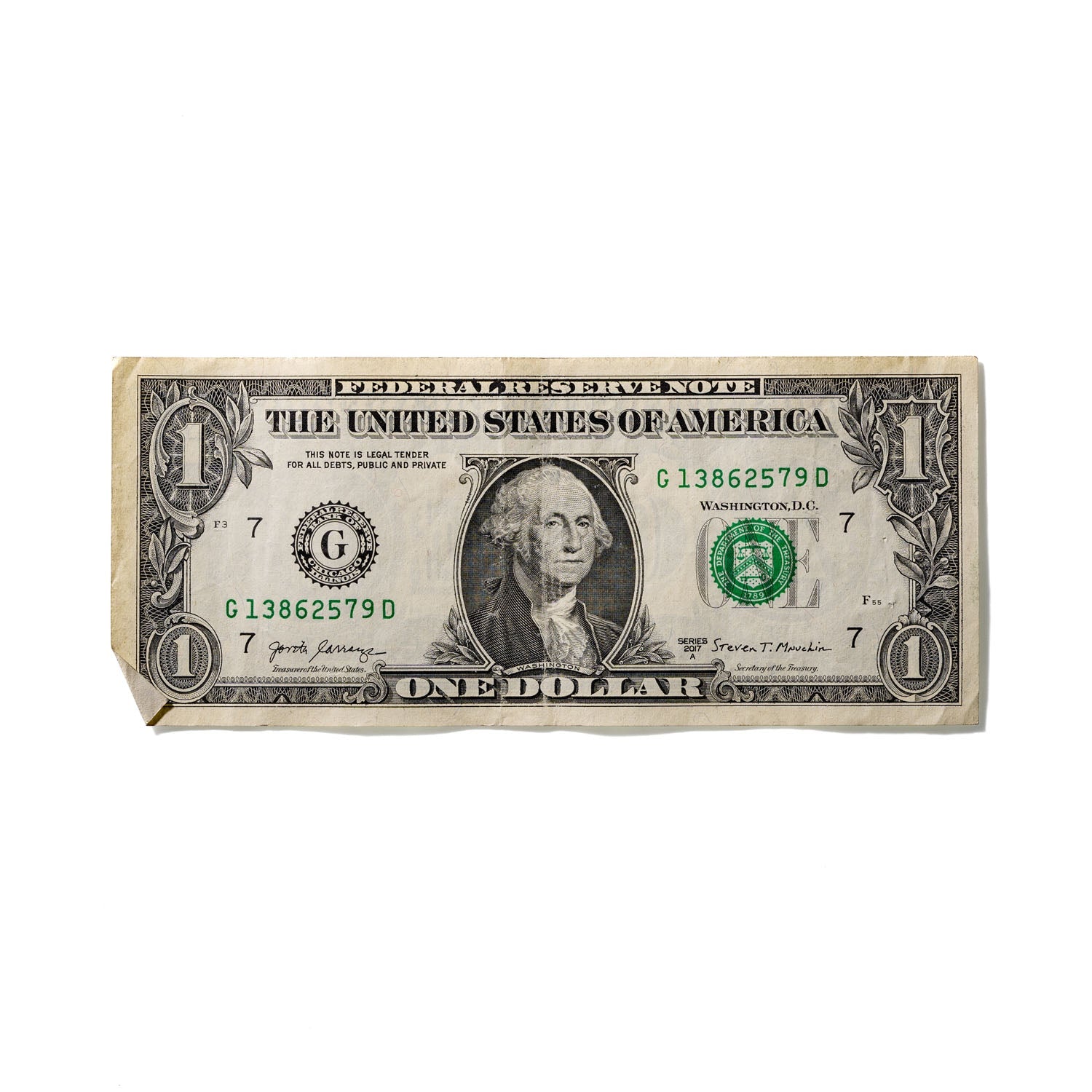 One-Dollar Bill No. 764