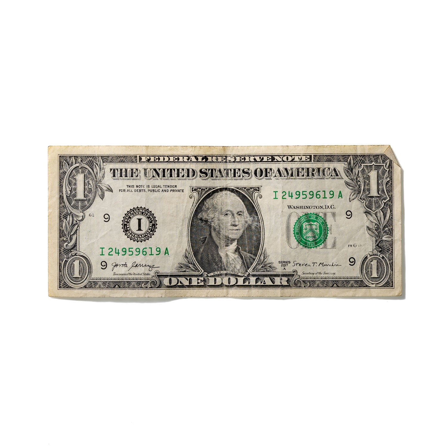 One-Dollar Bill No. 767