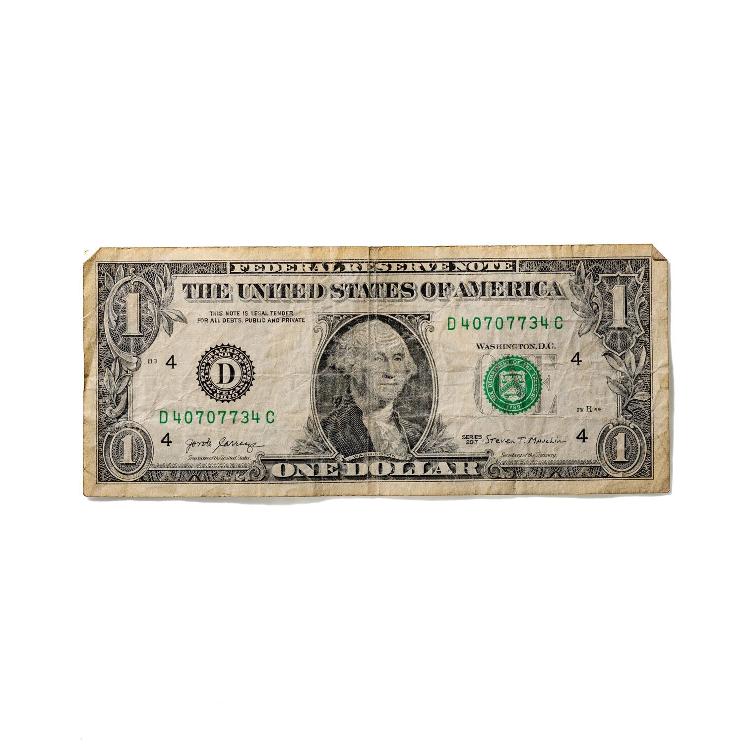 One-Dollar Bill No. 771