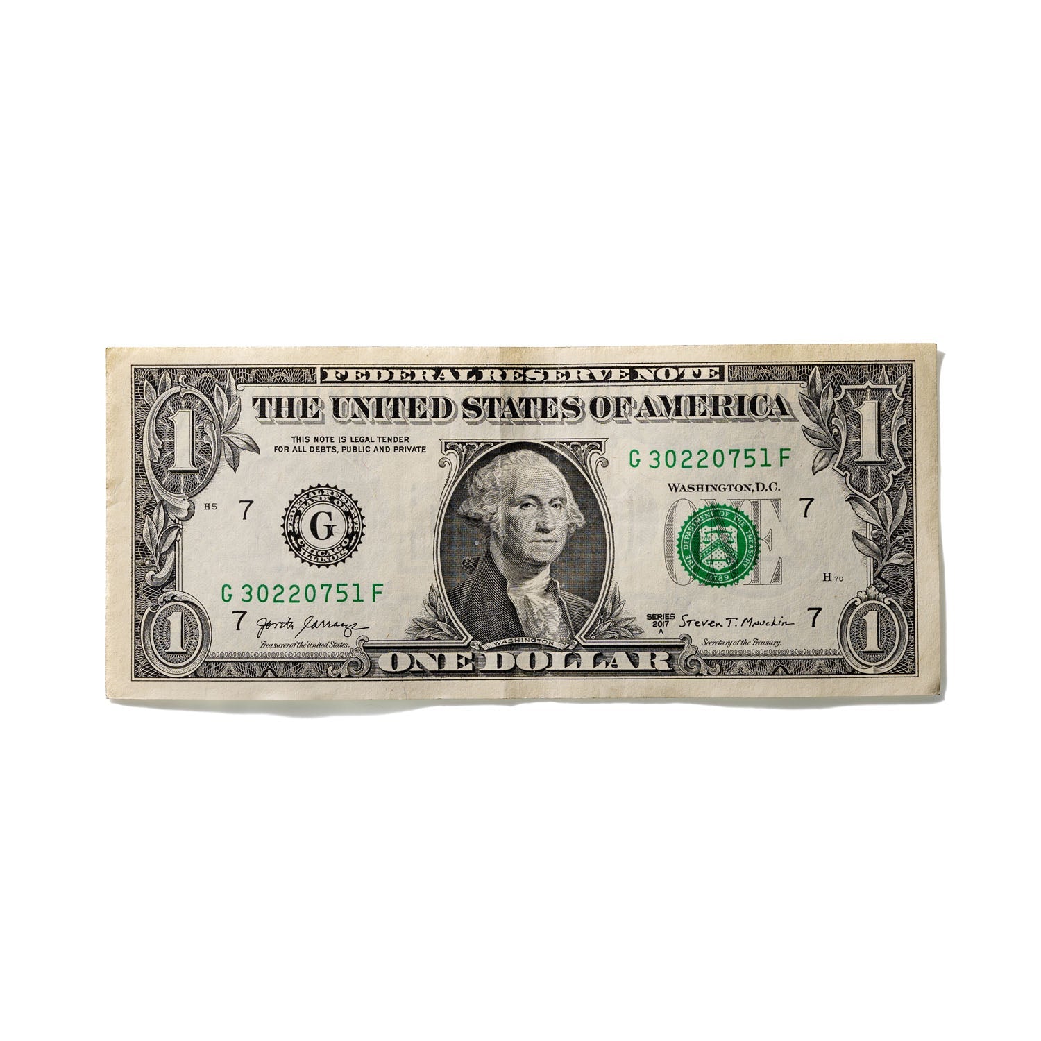 One-Dollar Bill No. 773