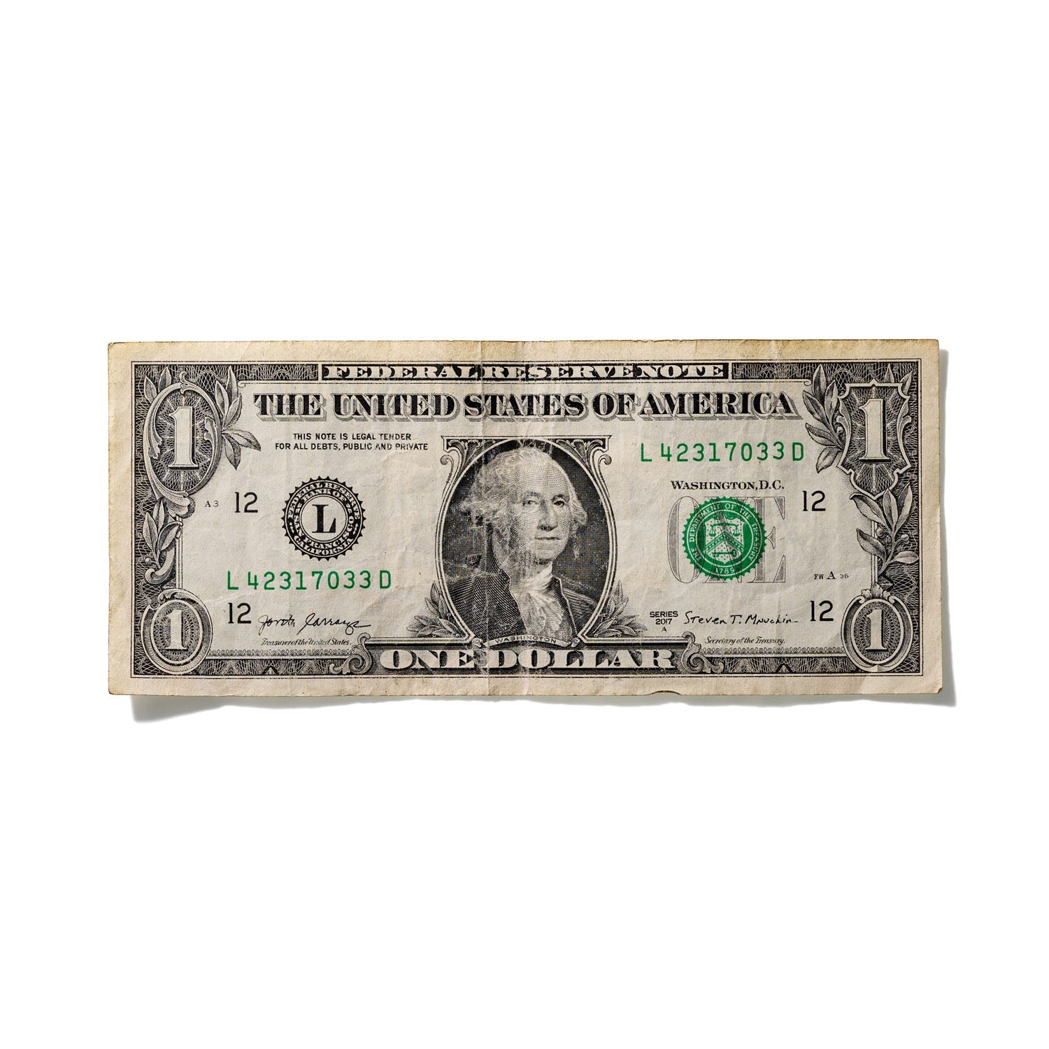 One-Dollar Bill No. 777