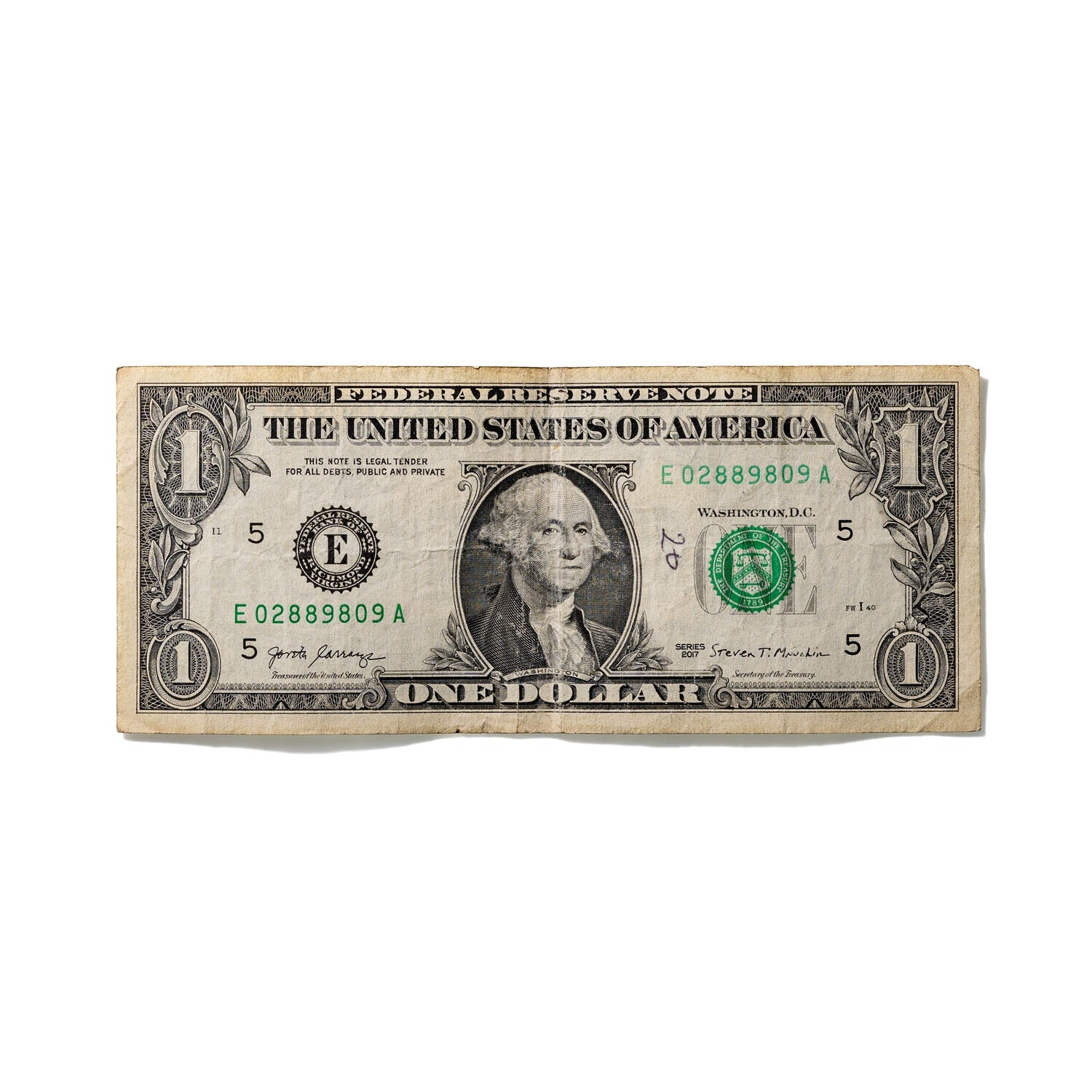 One-Dollar Bill No. 778