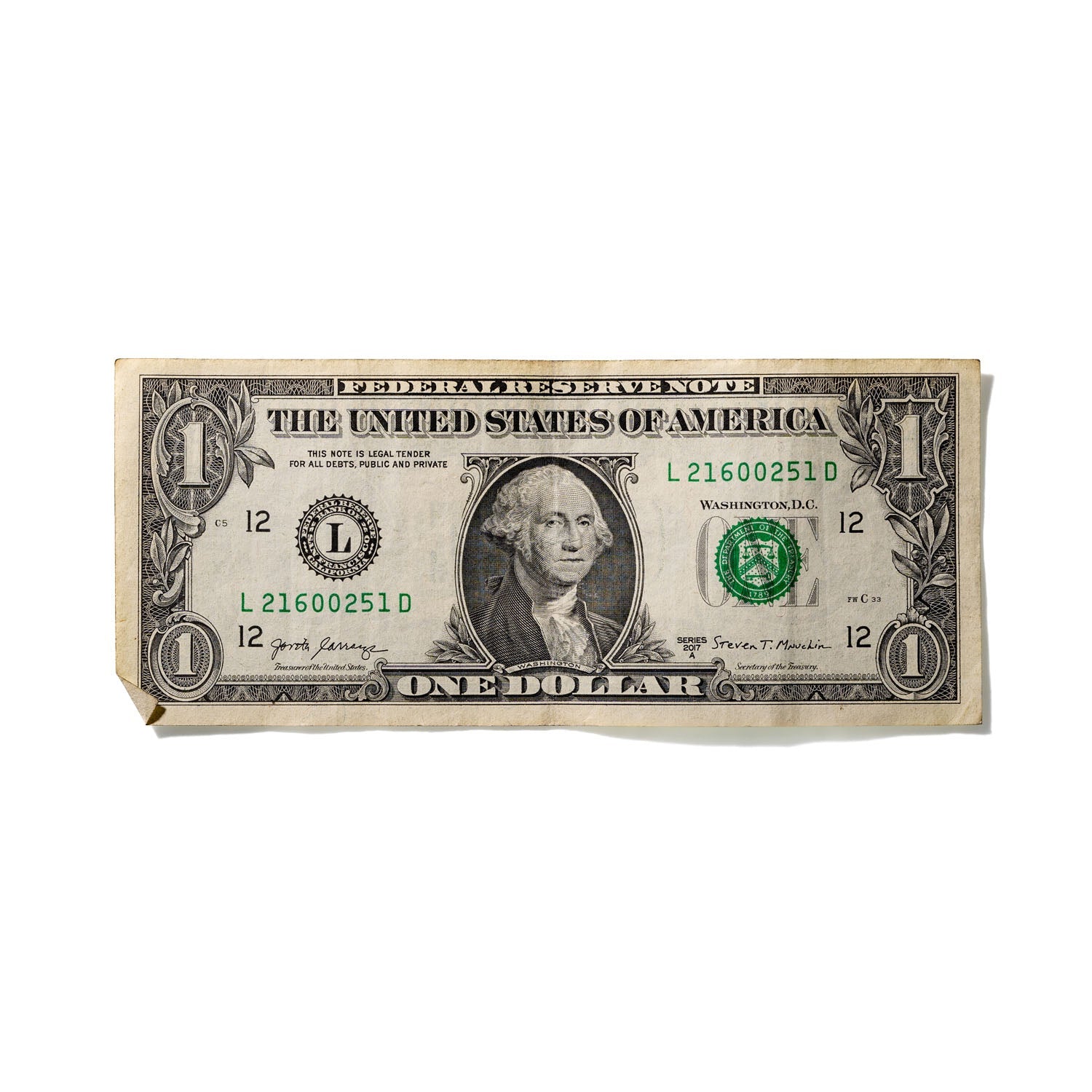 One-Dollar Bill No. 780