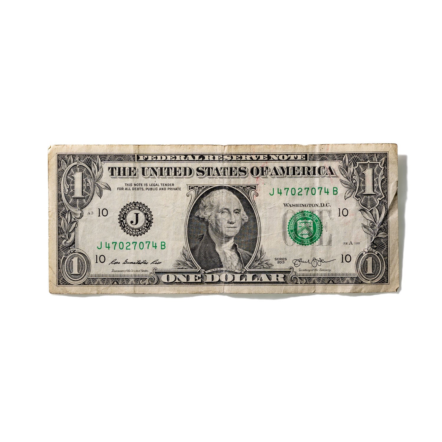 One-Dollar Bill No. 781