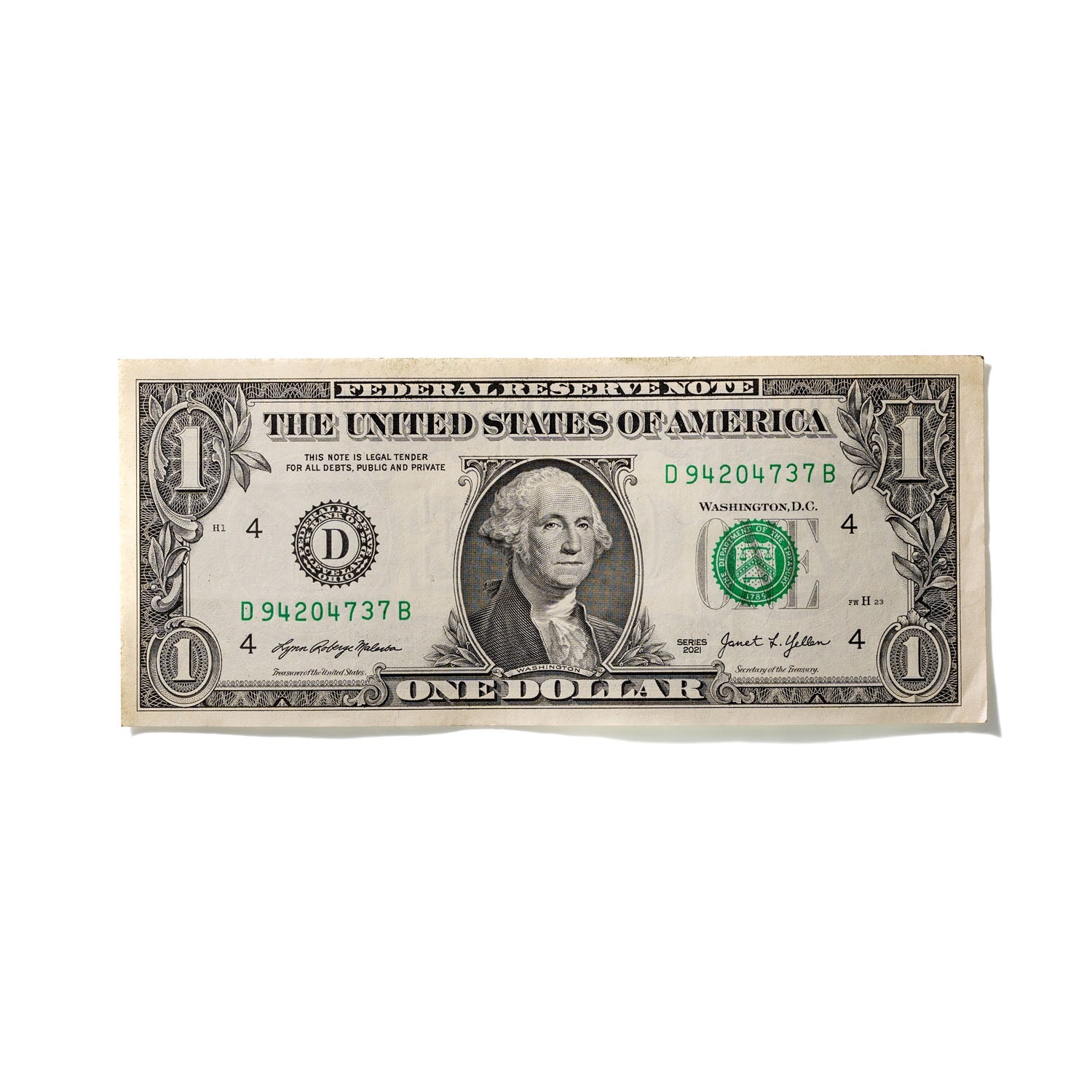 One-Dollar Bill No. 782